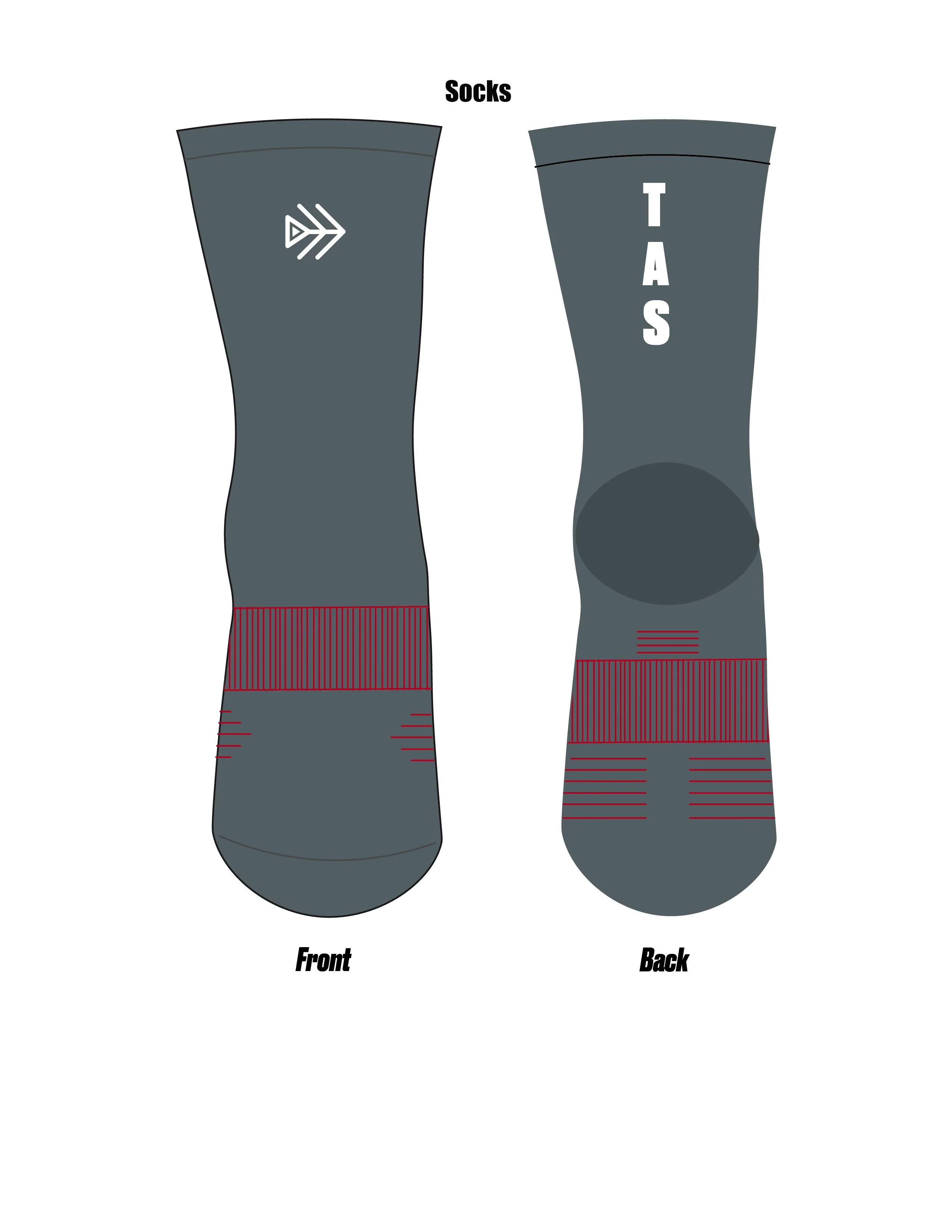 ATAS Grey Socks - Image 4