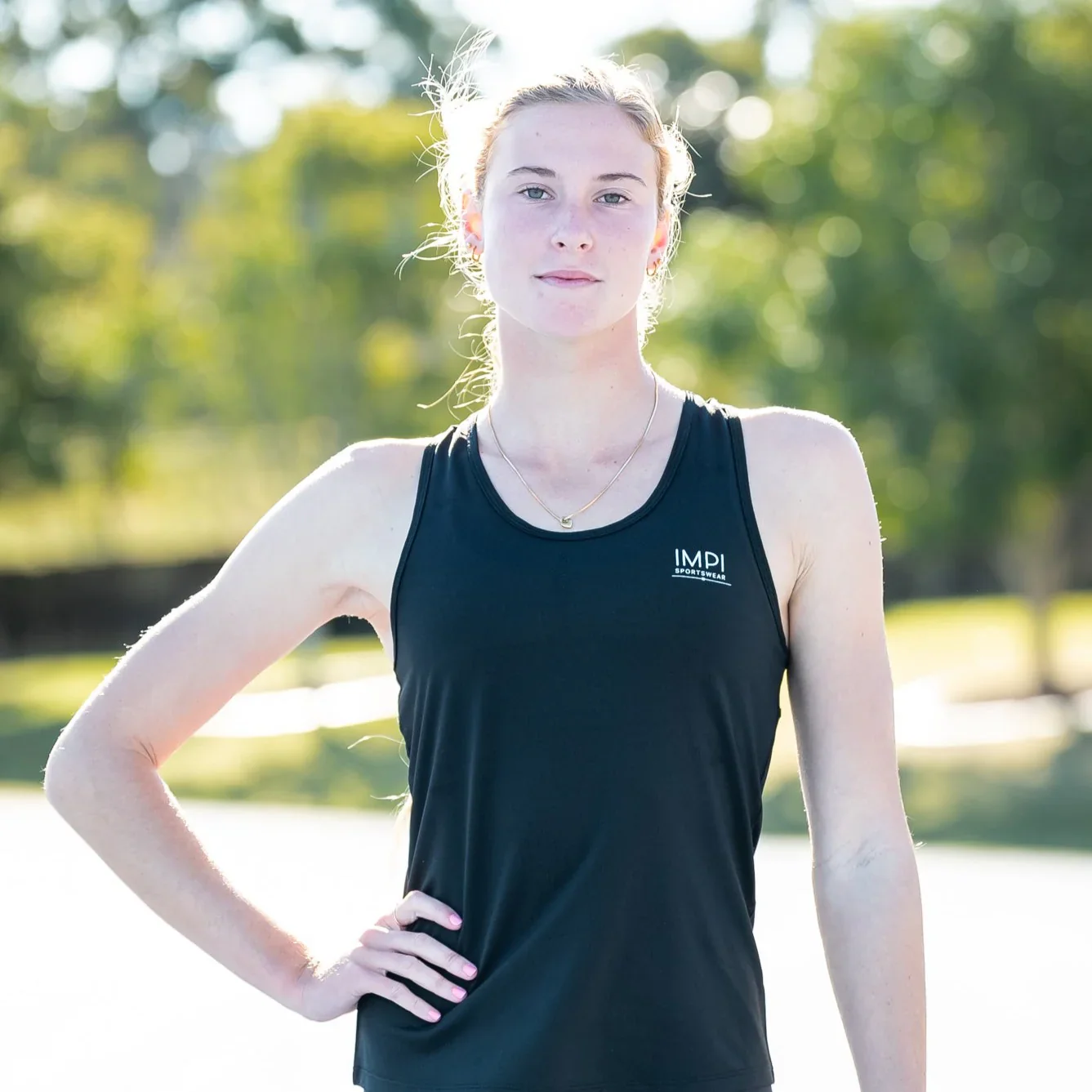 IMPI Fitted Running Singlet -  Black - Image 6