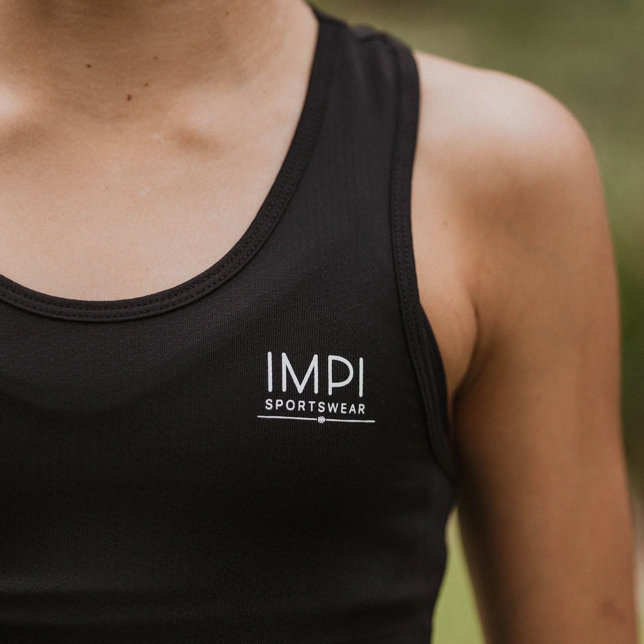 IMPI Fitted Running Singlet -  Black - Image 7