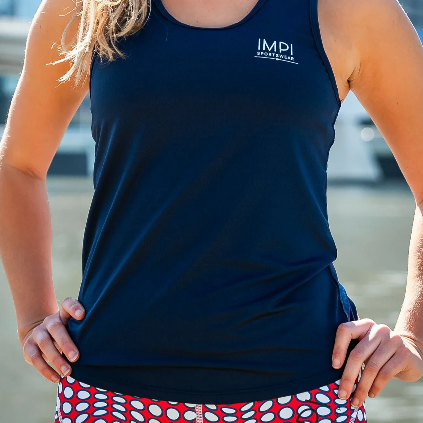 IMPI Fitted Running Singlet -  Navy - Image 8