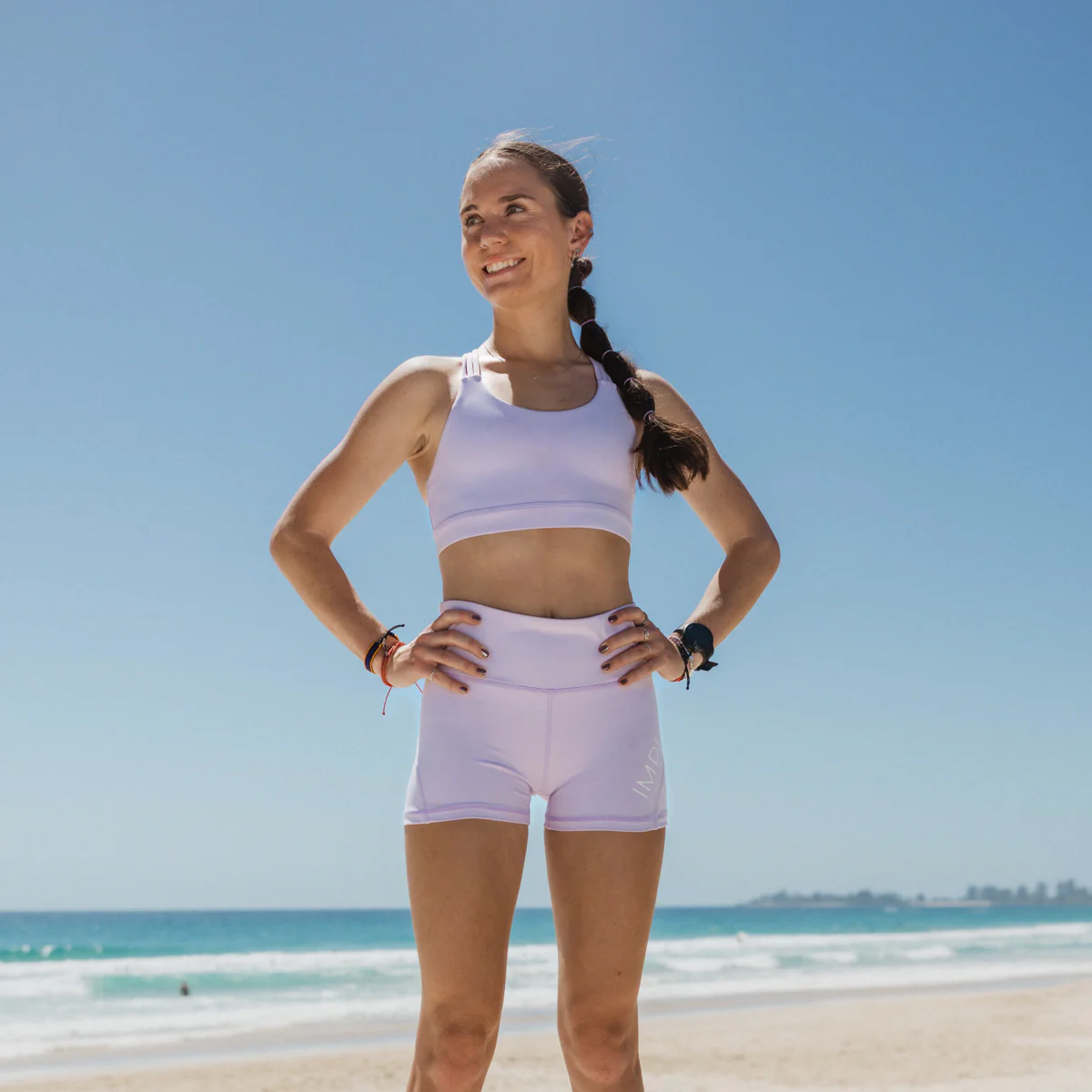 IMPI Running 6 Strap Bra Top - Lilac Sorbet - Image 4