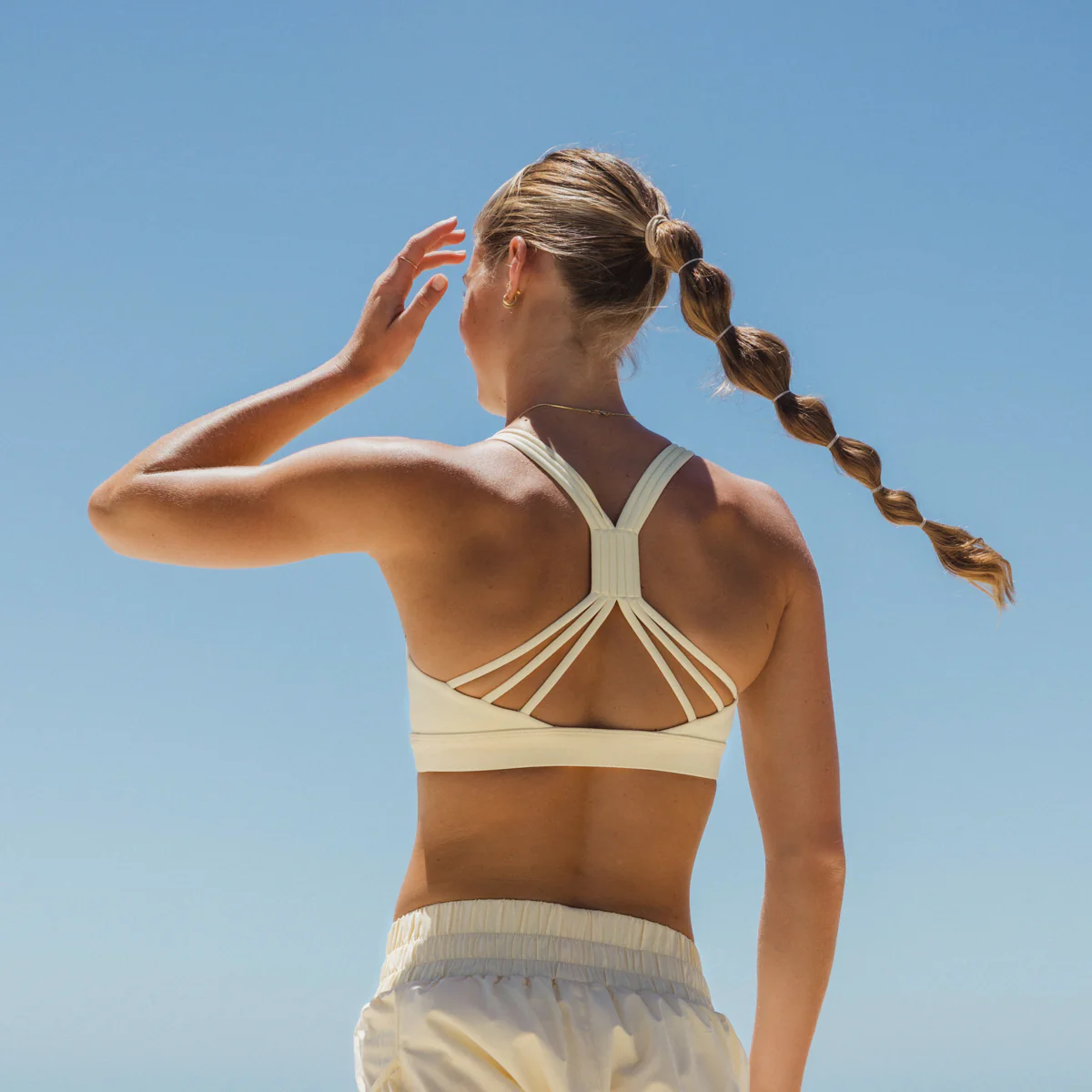 IMPI Running 6 Strap Bra Top - Yellow Sorbet - Image 11