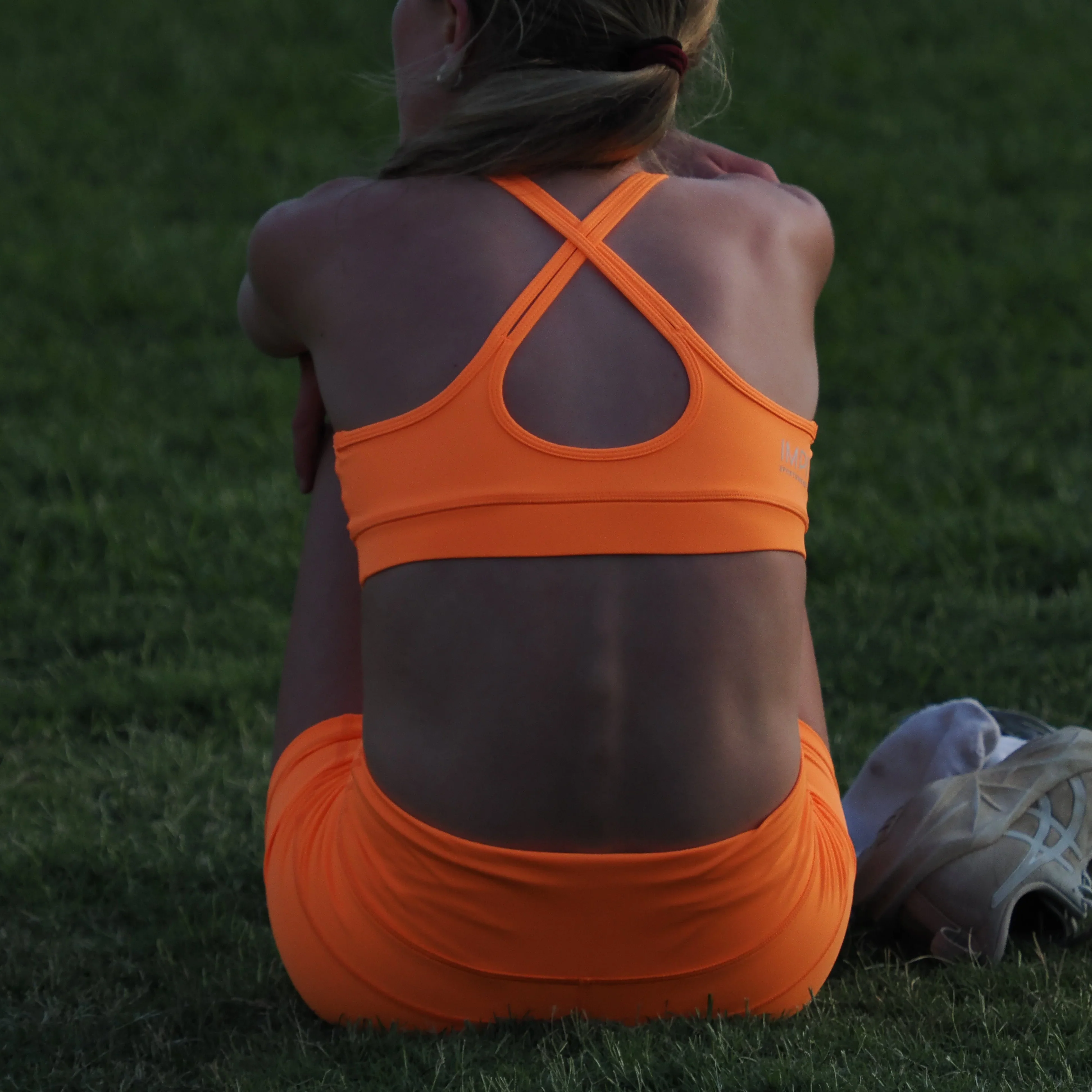 IMPI Loop Sports Crop -Fluoro Orange - Image 2