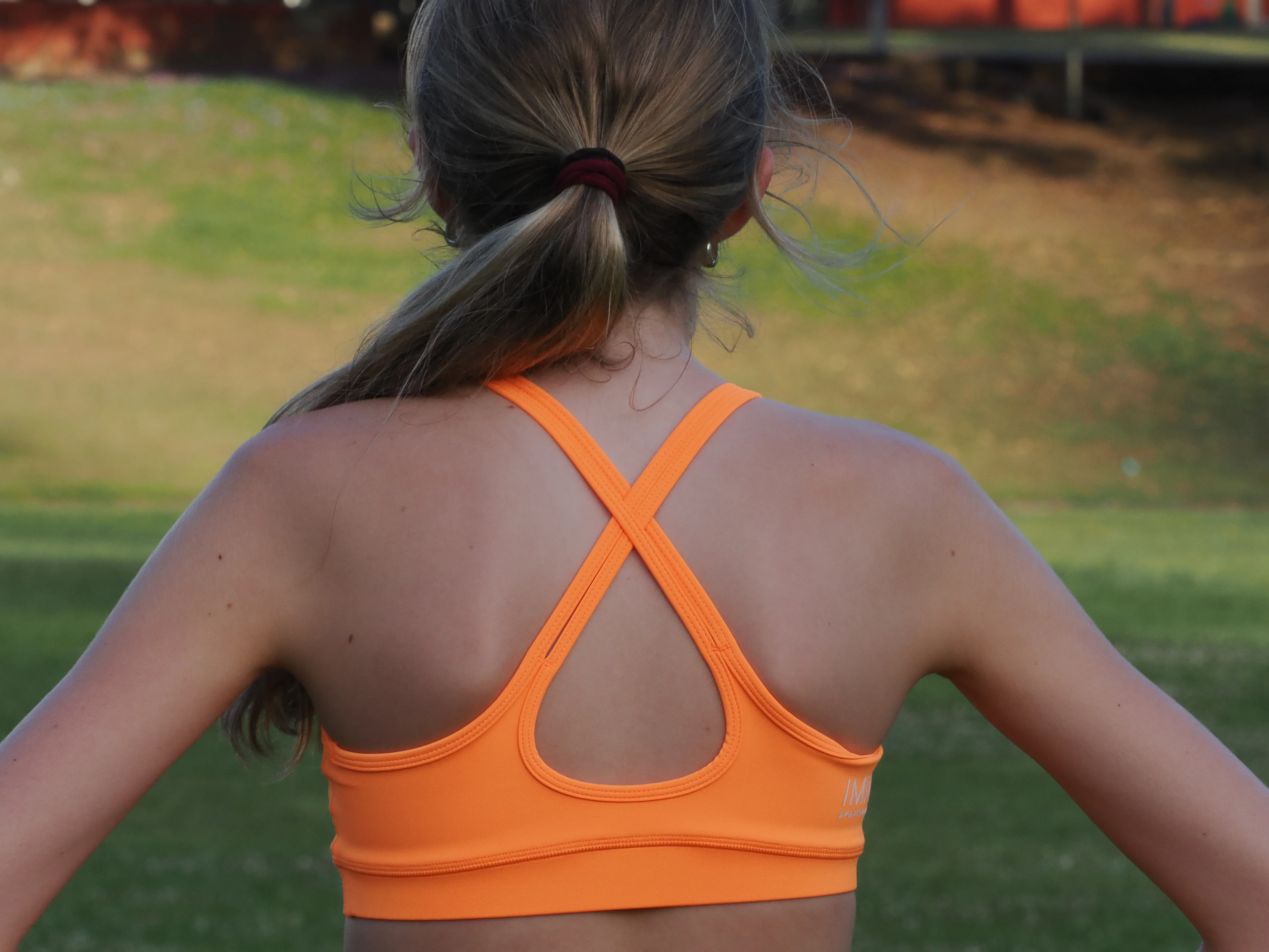 IMPI Loop Sports Crop -Fluoro Orange - Image 7