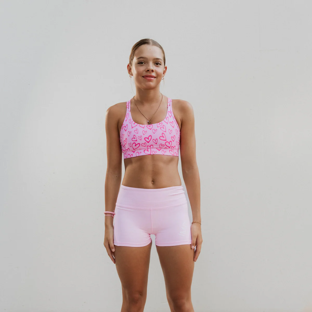 IMPI Running Loop Bra Top - Pink Hearts - Image 7