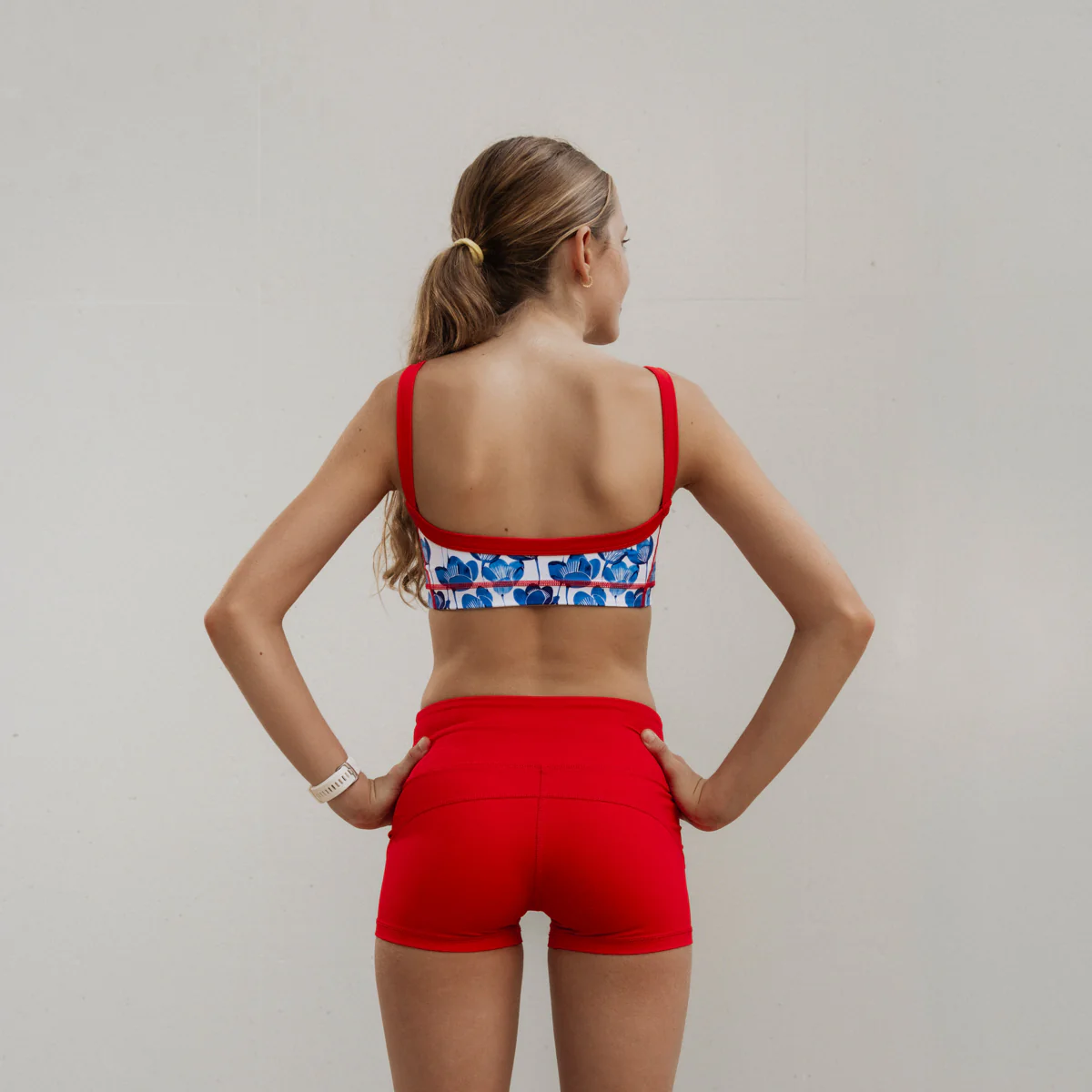 IMPI The Varsity Crop - Cobalt Floral - Image 6