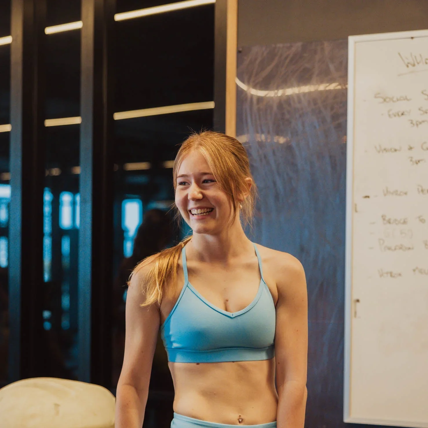 IMPI V-Neck Sports Crop - Sky Blue - Image 5