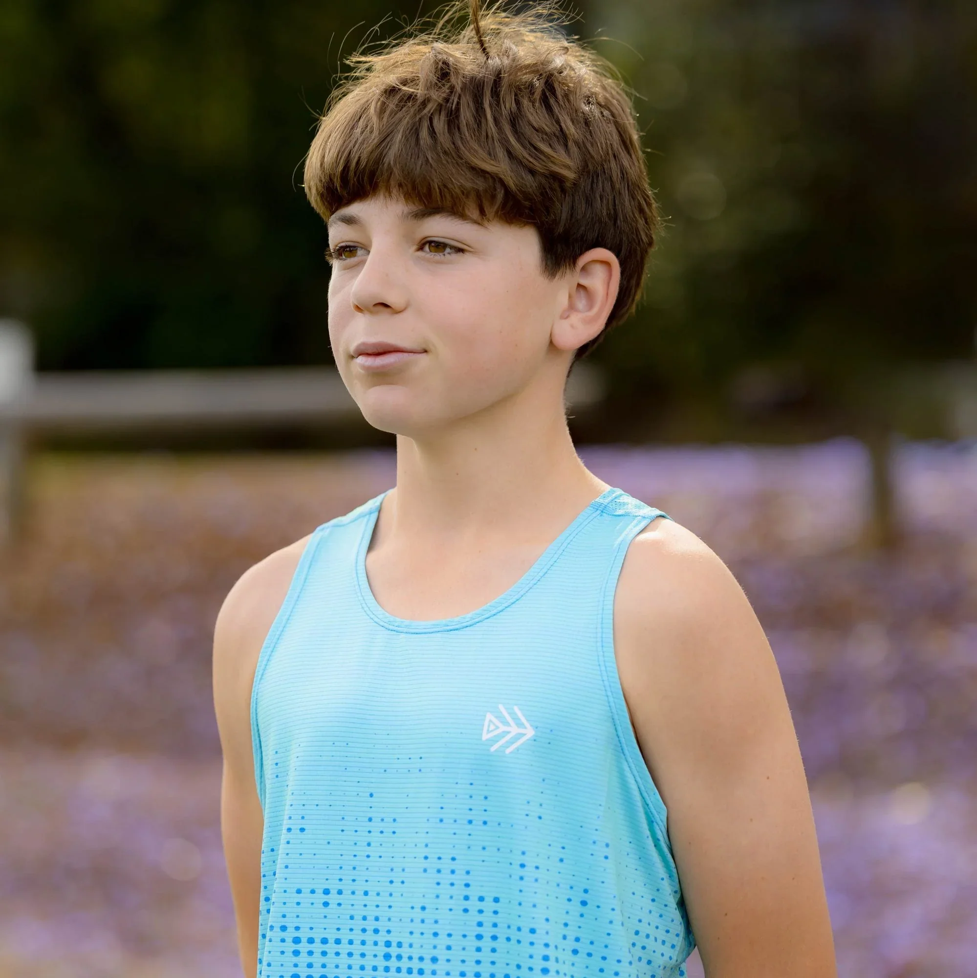 IMPI Boys Race Back Singlet - Aqua - Image 6