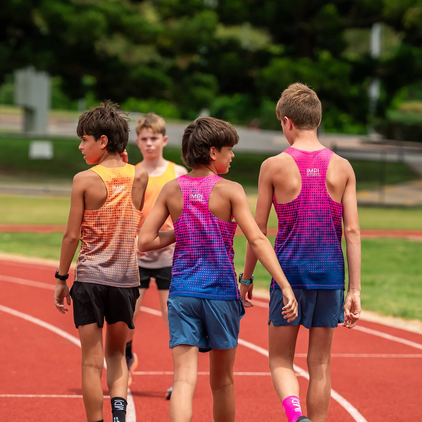 IMPI Boys Running Shorts - Blue - Image 3