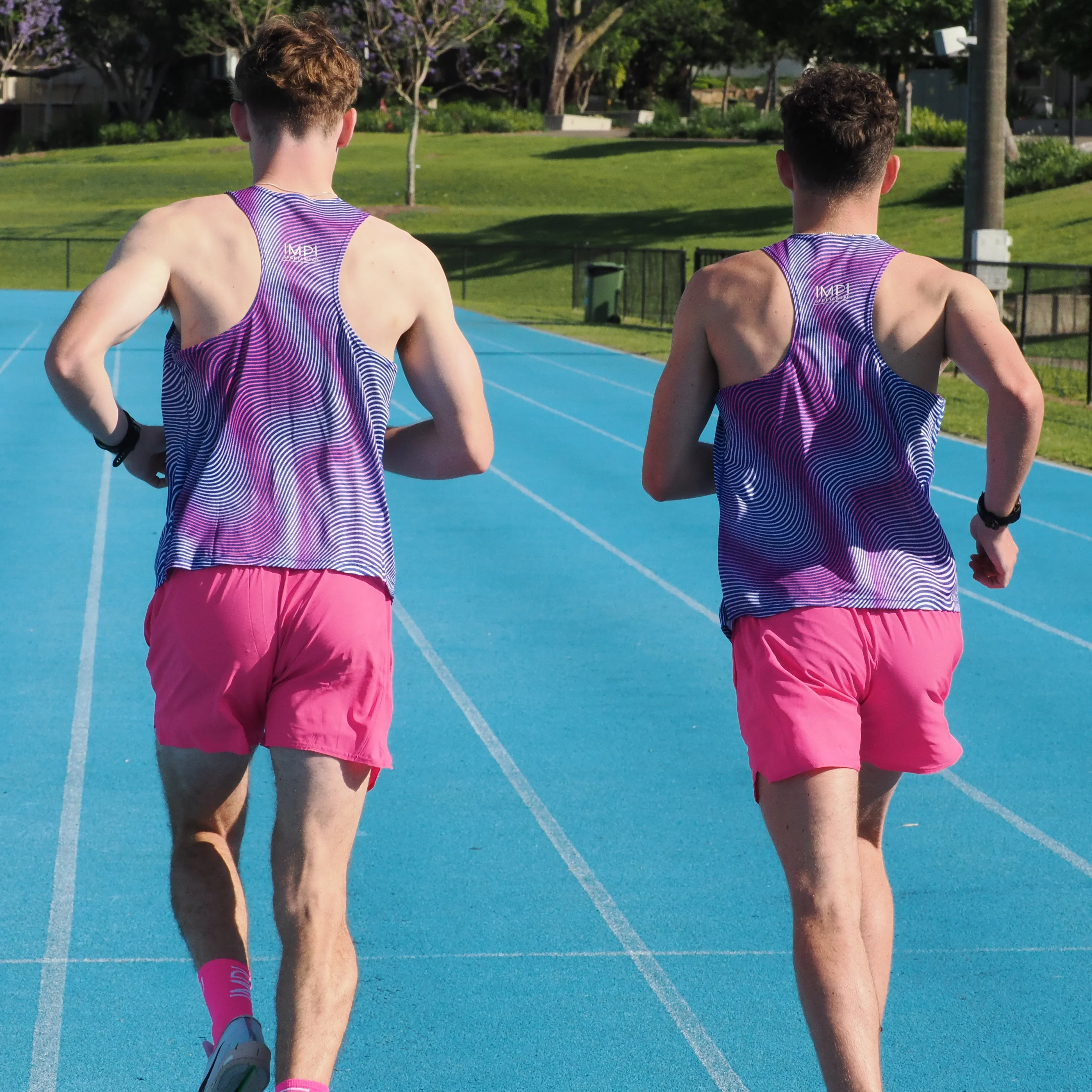 IMPI Boys Running Short - Hot Pink - Image 10
