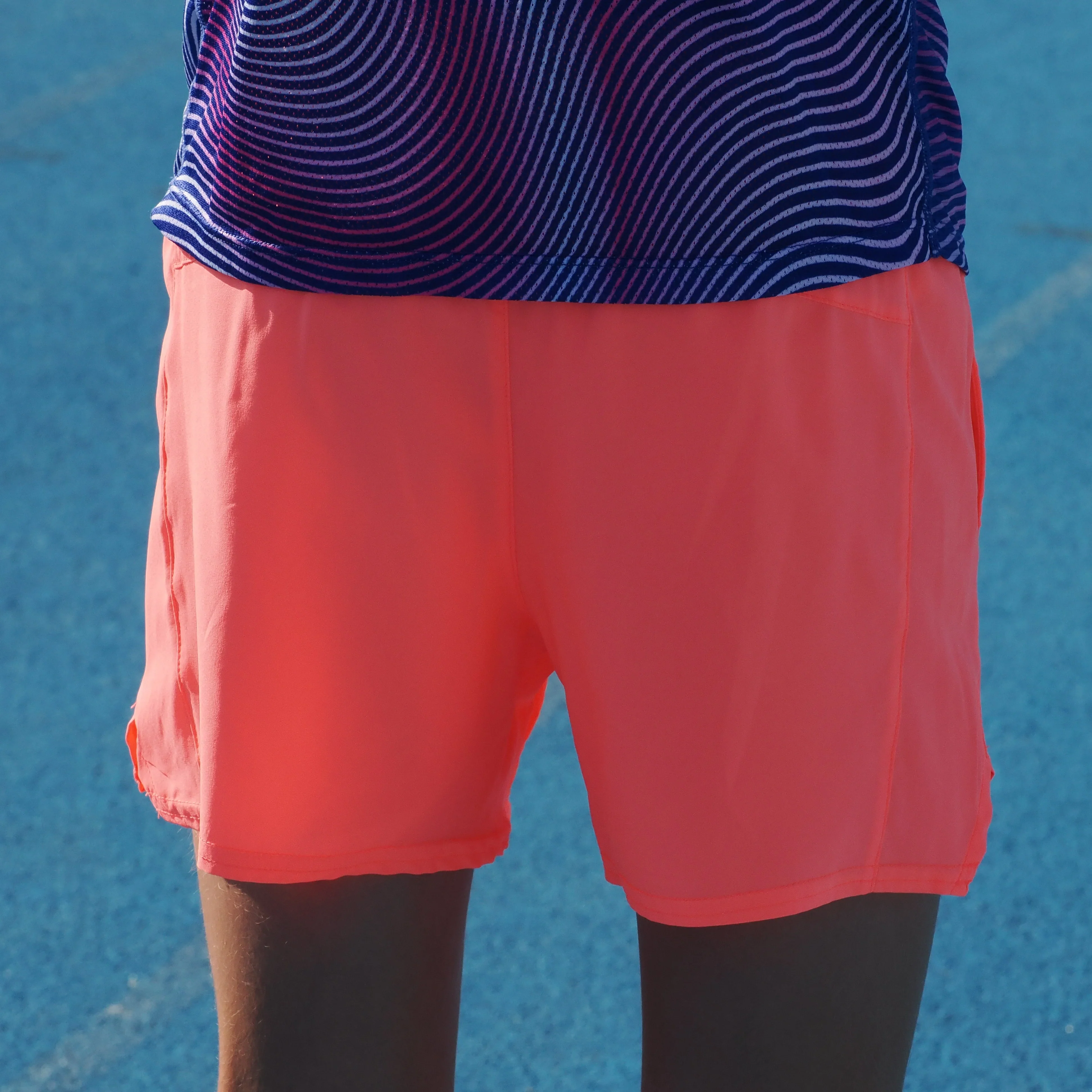 IMPI Boys Running Short - Neon Coral - Image 12