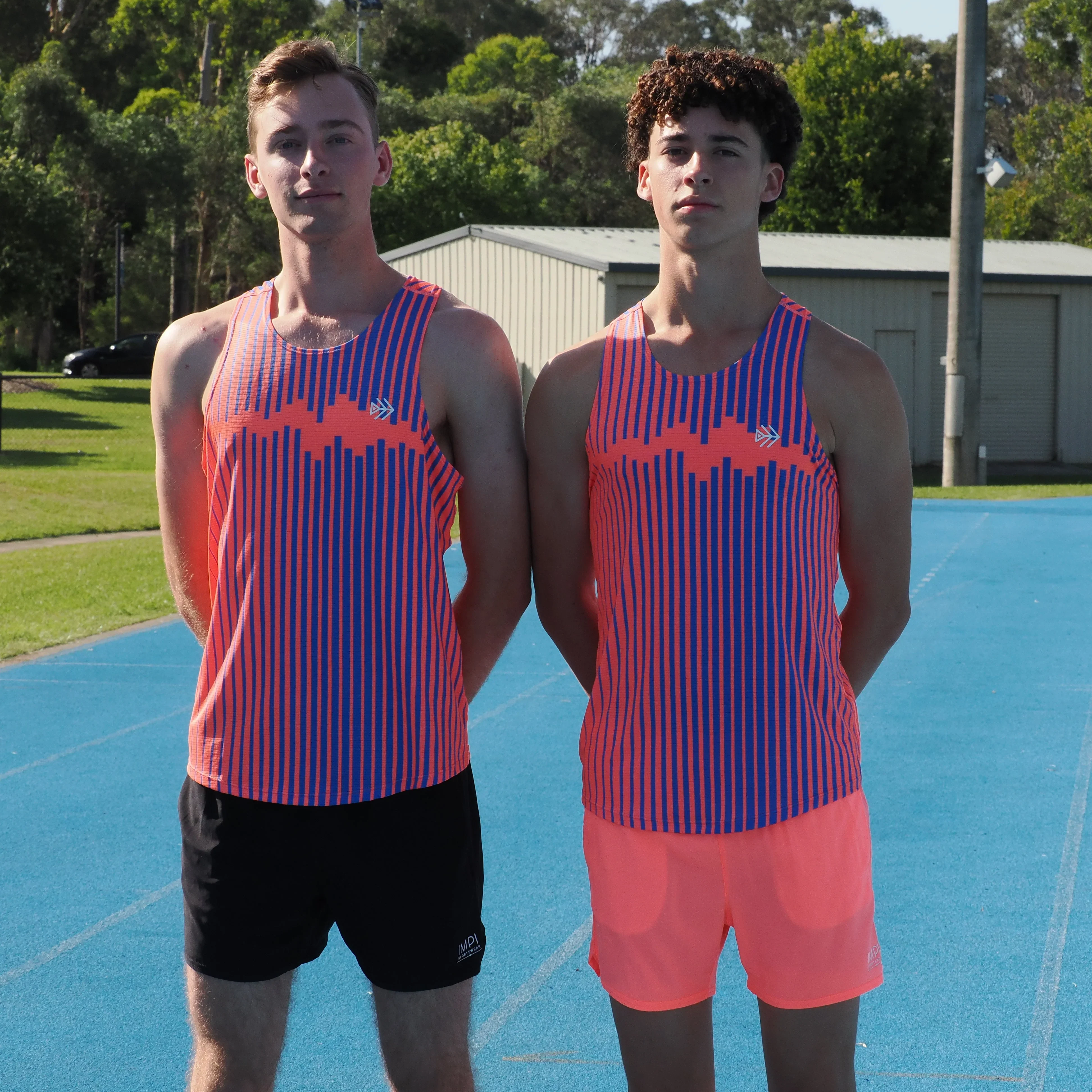 IMPI Boys Running Short - Neon Coral - Image 7