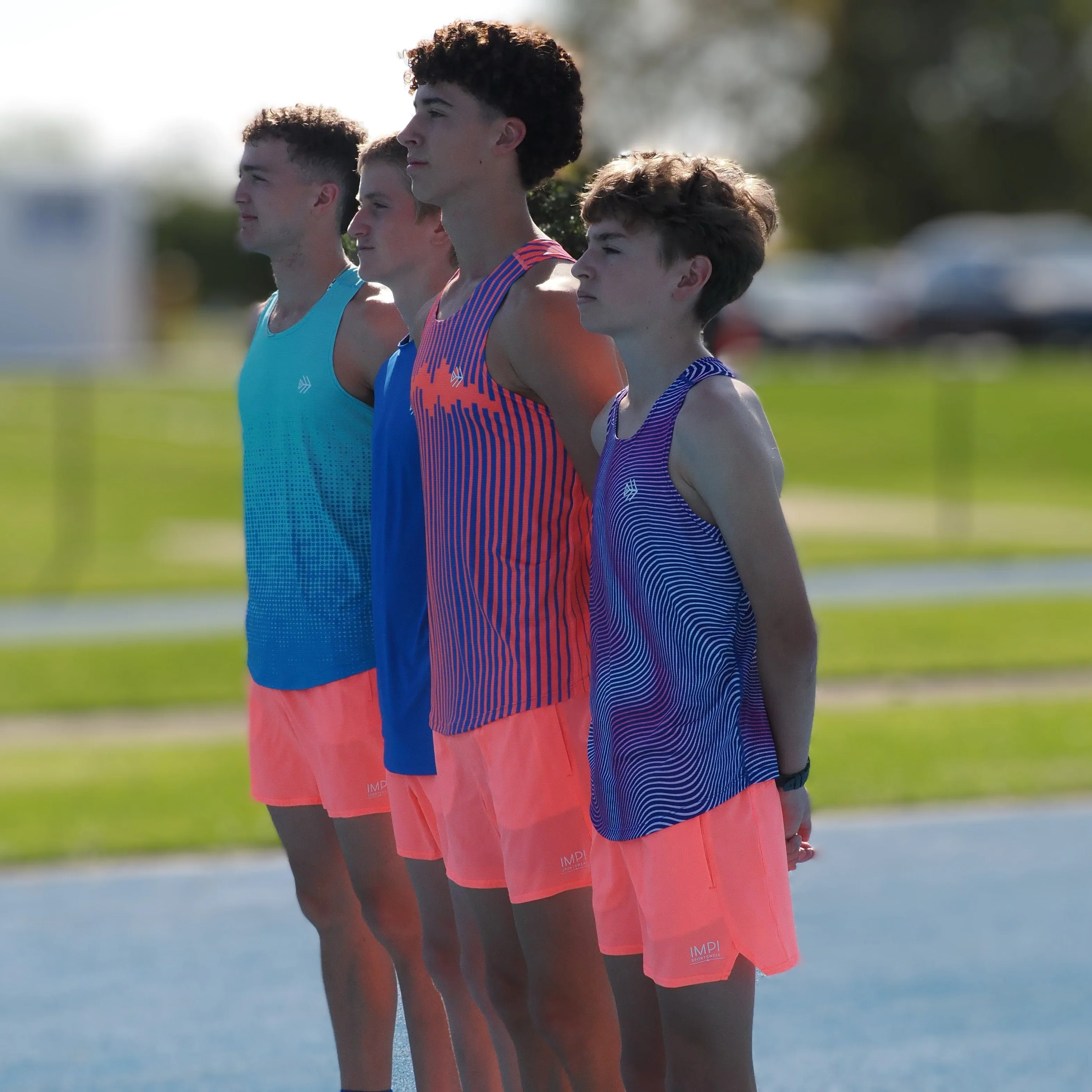 IMPI Boys Running Short - Neon Coral - Image 8