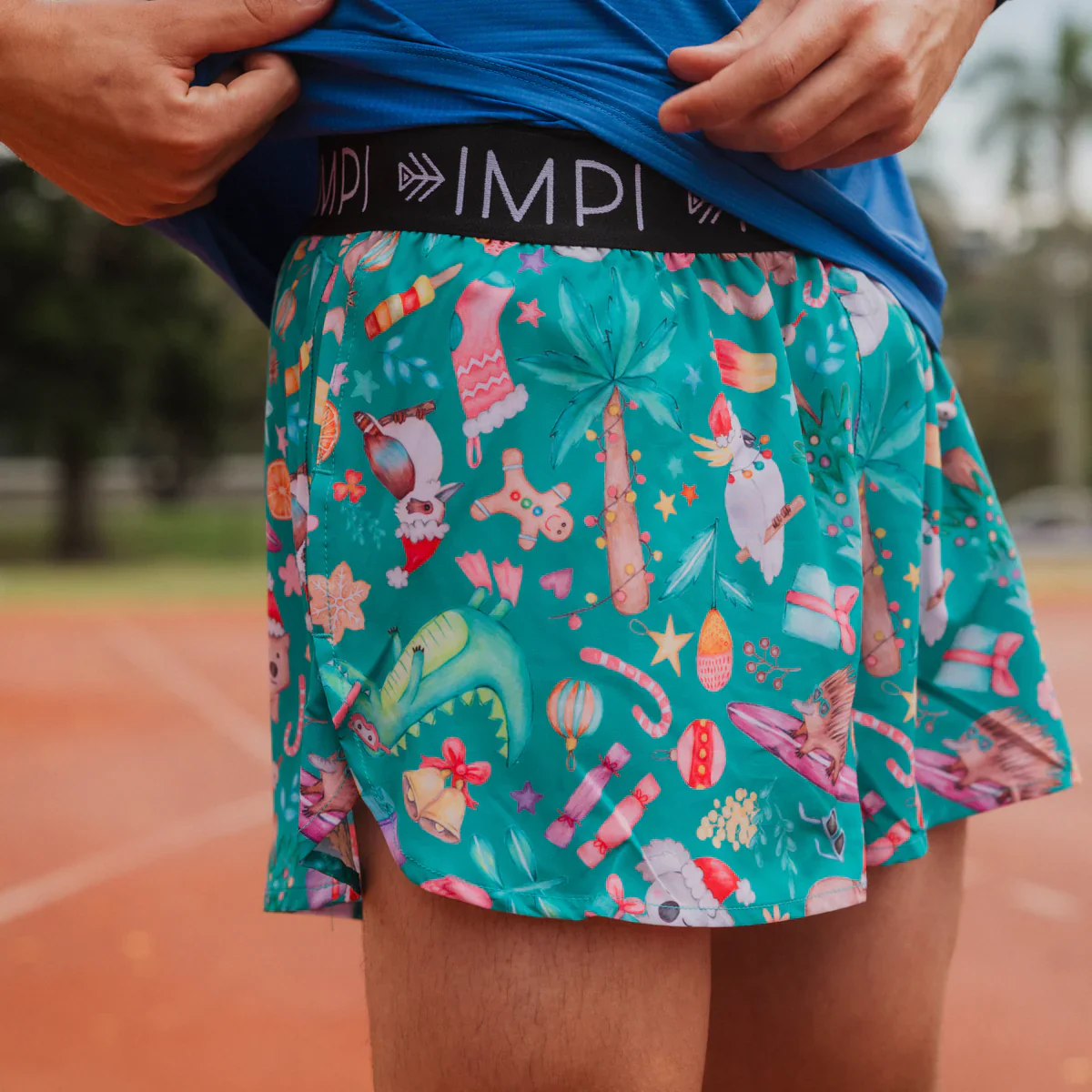 IMPI Boys Splittie Running Short - Xmas Fun - Image 3