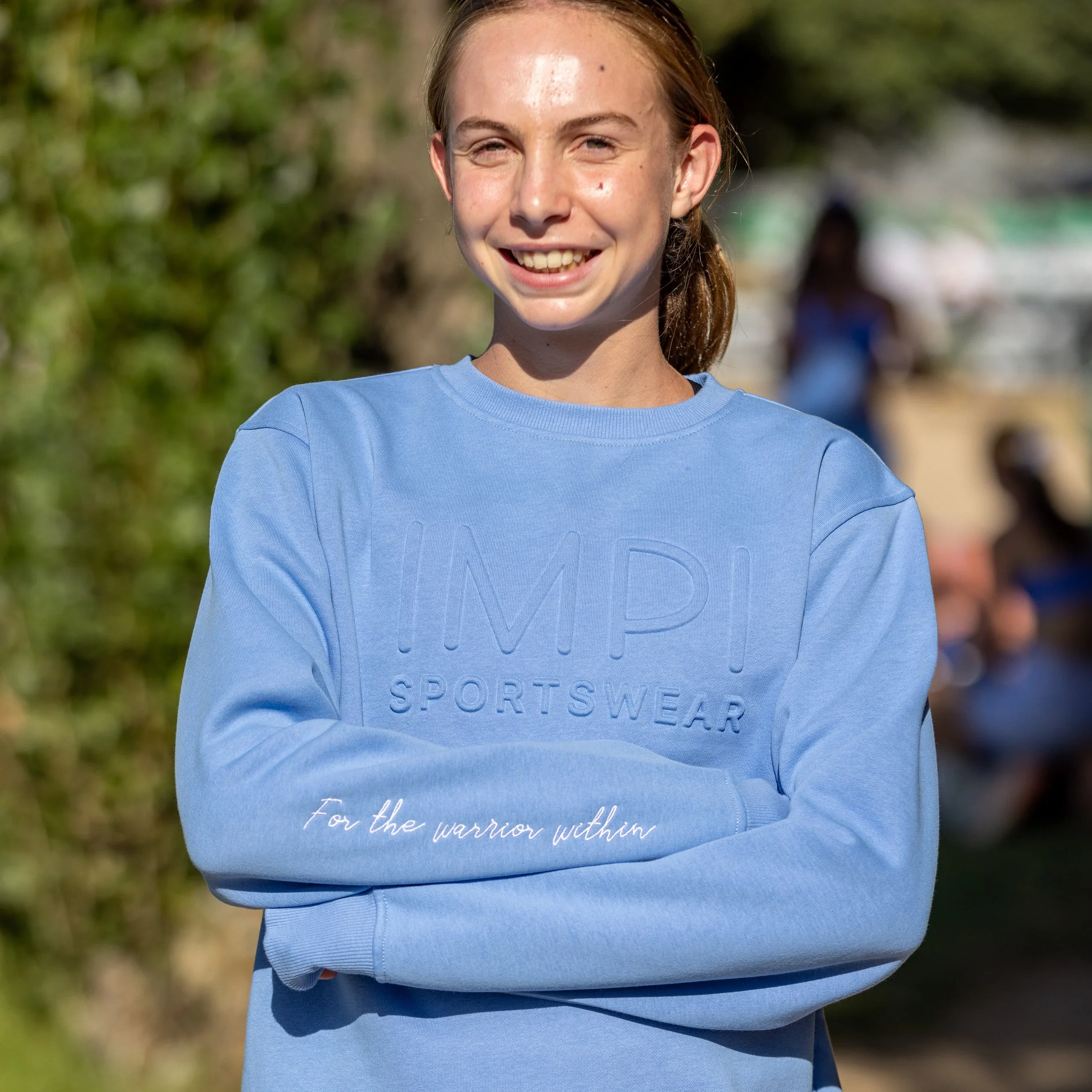 IMPI Embossed CrewFleece - Cornflower - Image 5