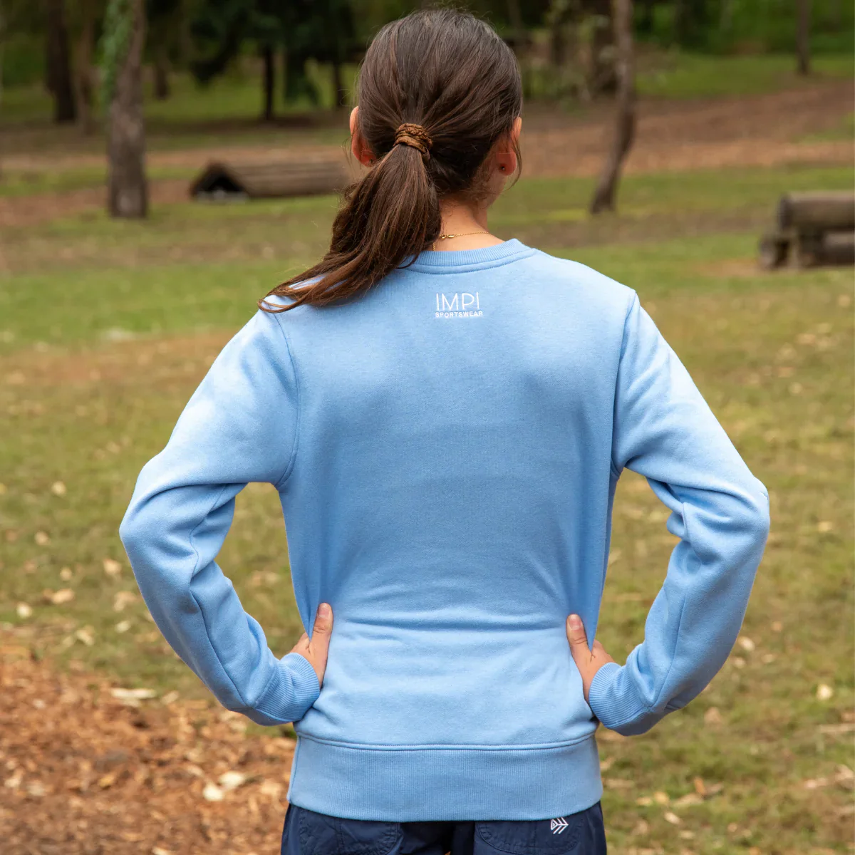 IMPI Embossed CrewFleece - Cornflower - Image 8