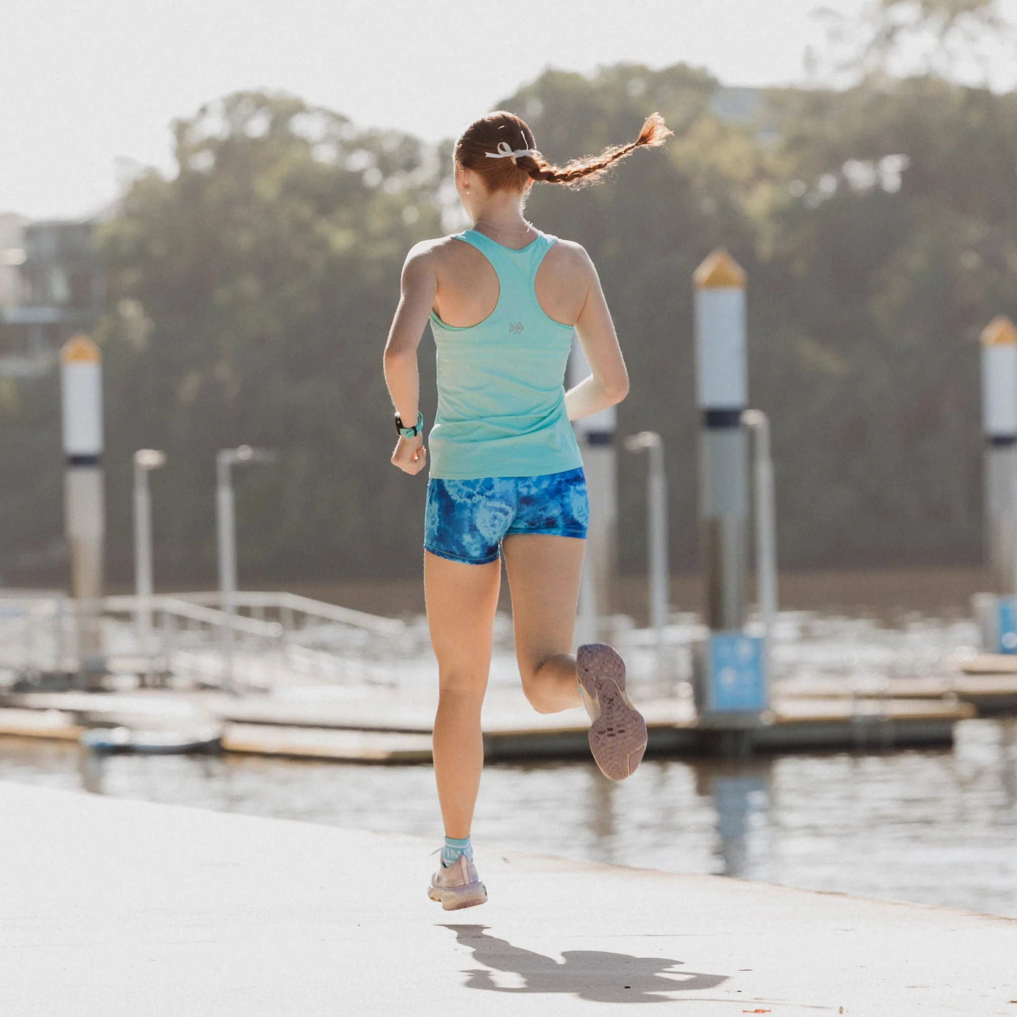 IMPI Fitted Running Singlet -  Aqua - Image 8