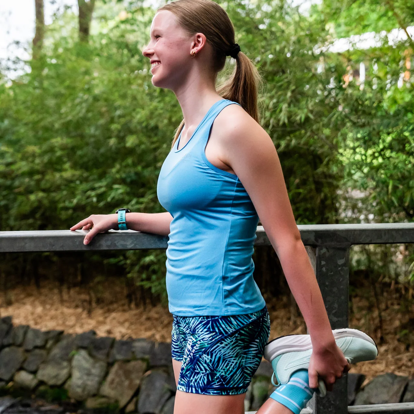 IMPI Fitted Running Singlet -  Moonstone Blue - Image 4