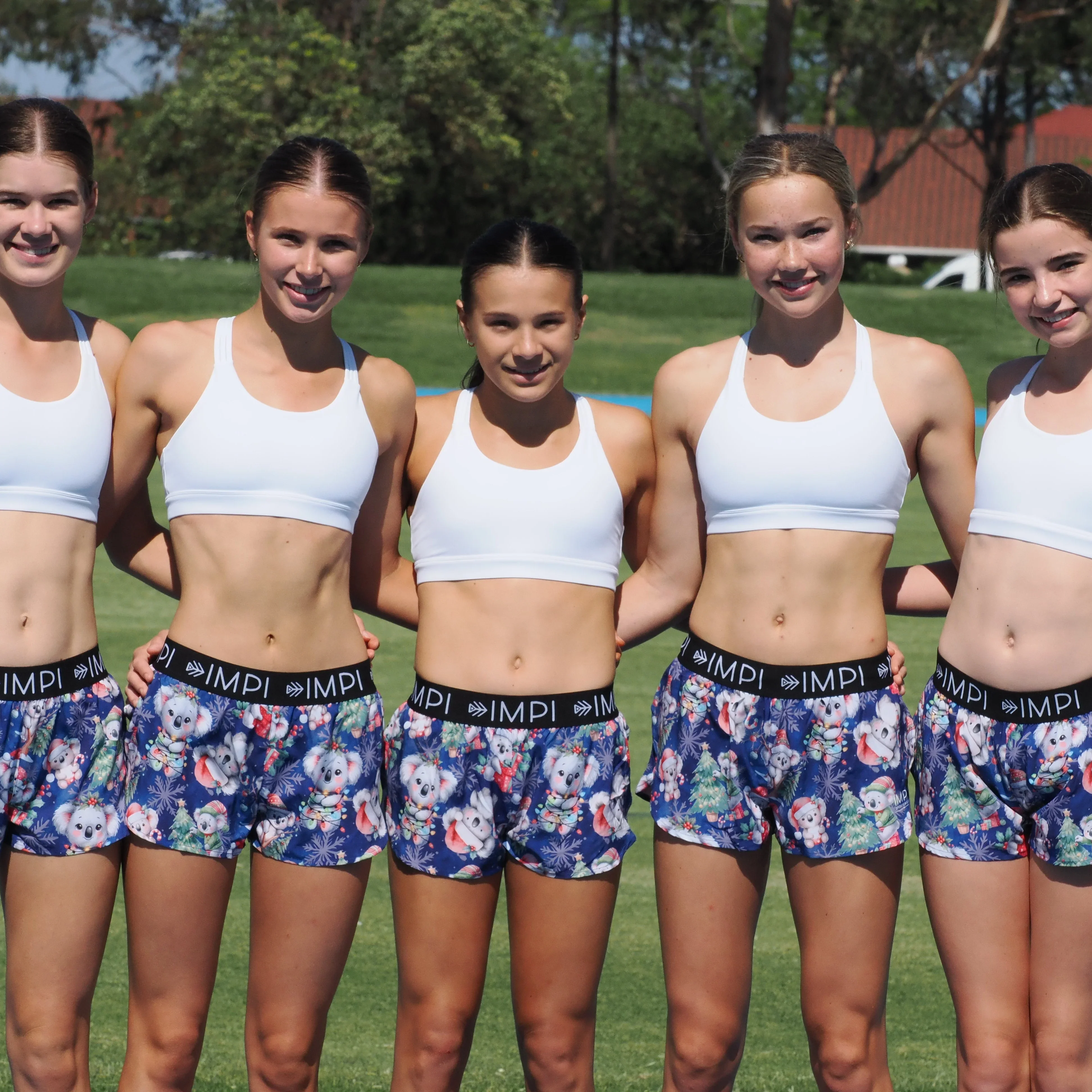 IMPI Girls Split Leg Running Short - Xmas Koalas - Image 8