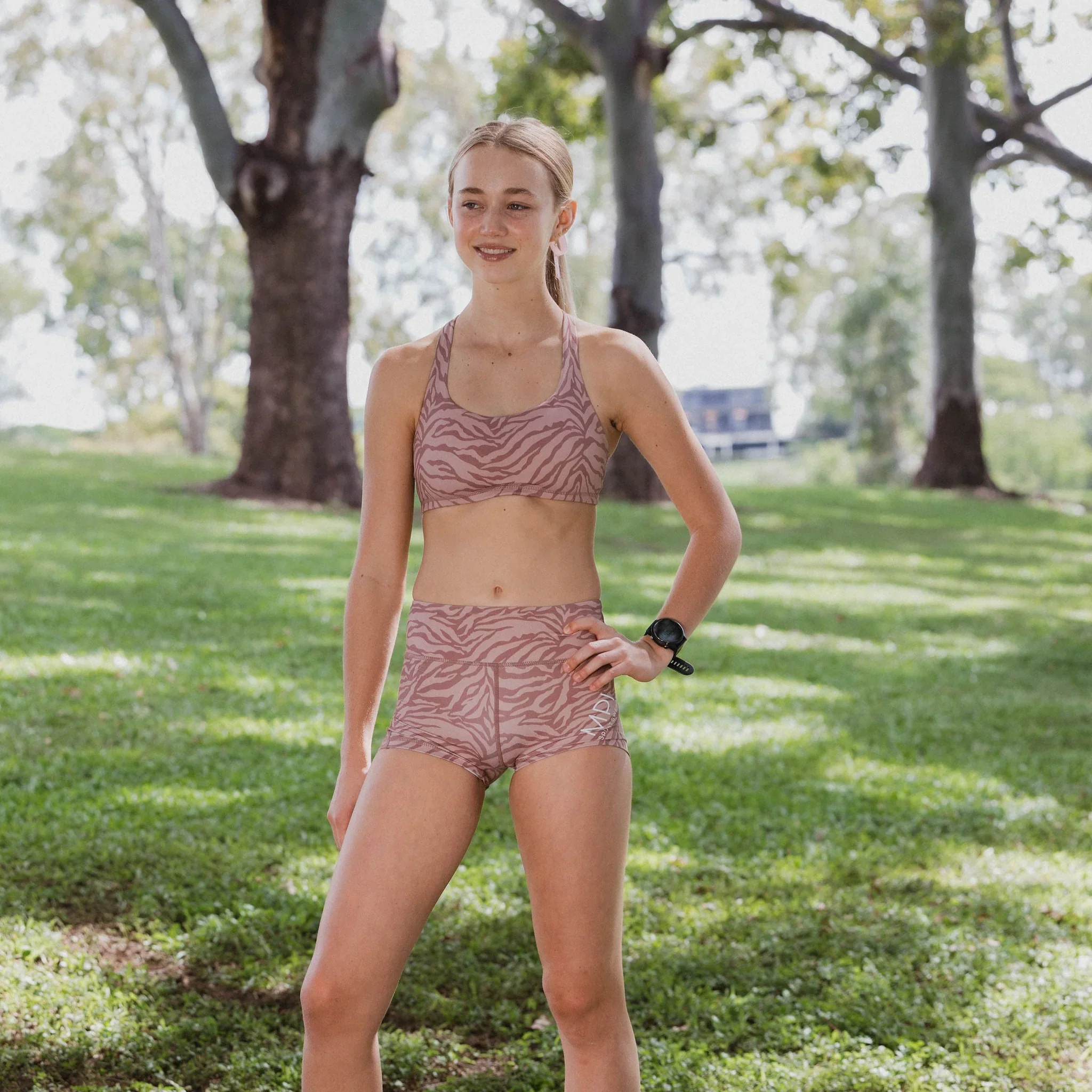 IMPI High Waist Bike Shorts - Africa - Image 7