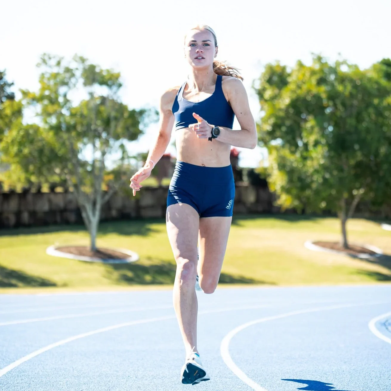 IMPI High Waist Bike Shorts - Navy - Image 5