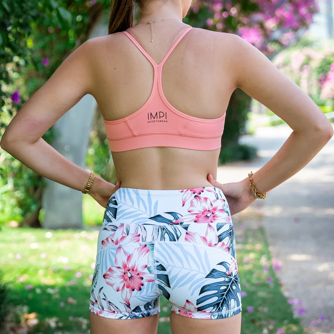 IMPI High Waist Bike Shorts - Summer Floral - Image 3