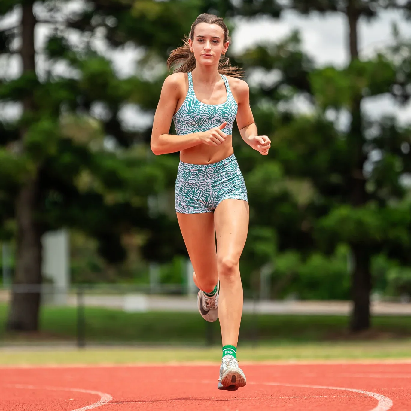 IMPI High Waist Bike Shorts - Summer Greens - Image 7
