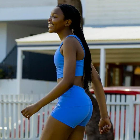 IMPI High Waist Bike Shorts - Cornflower - Image 5