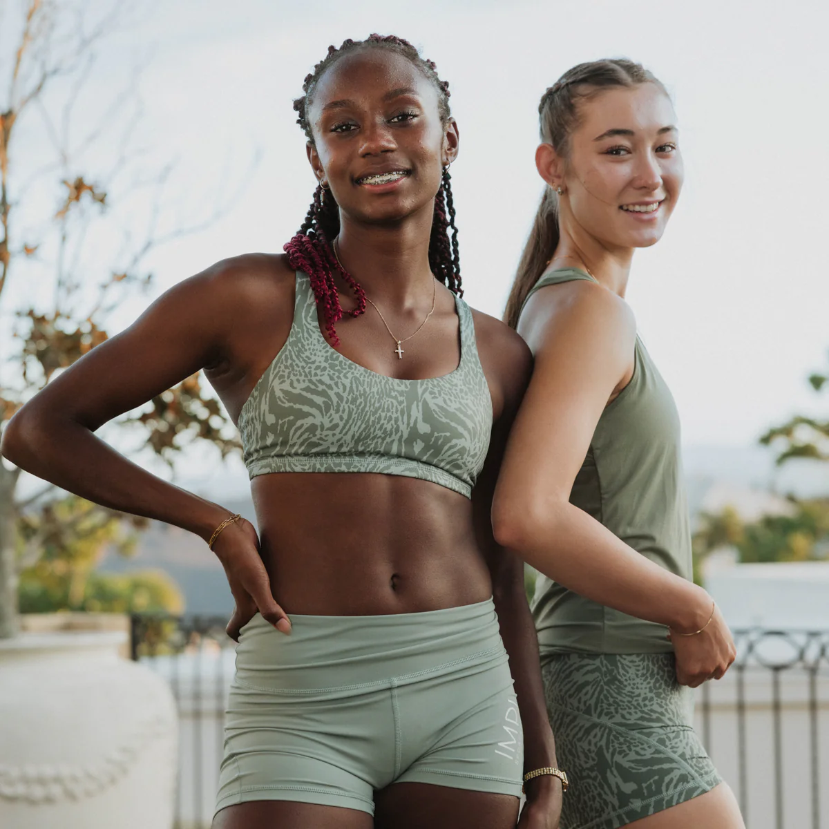IMPI High Waist Bike Shorts - Matcha - Image 7