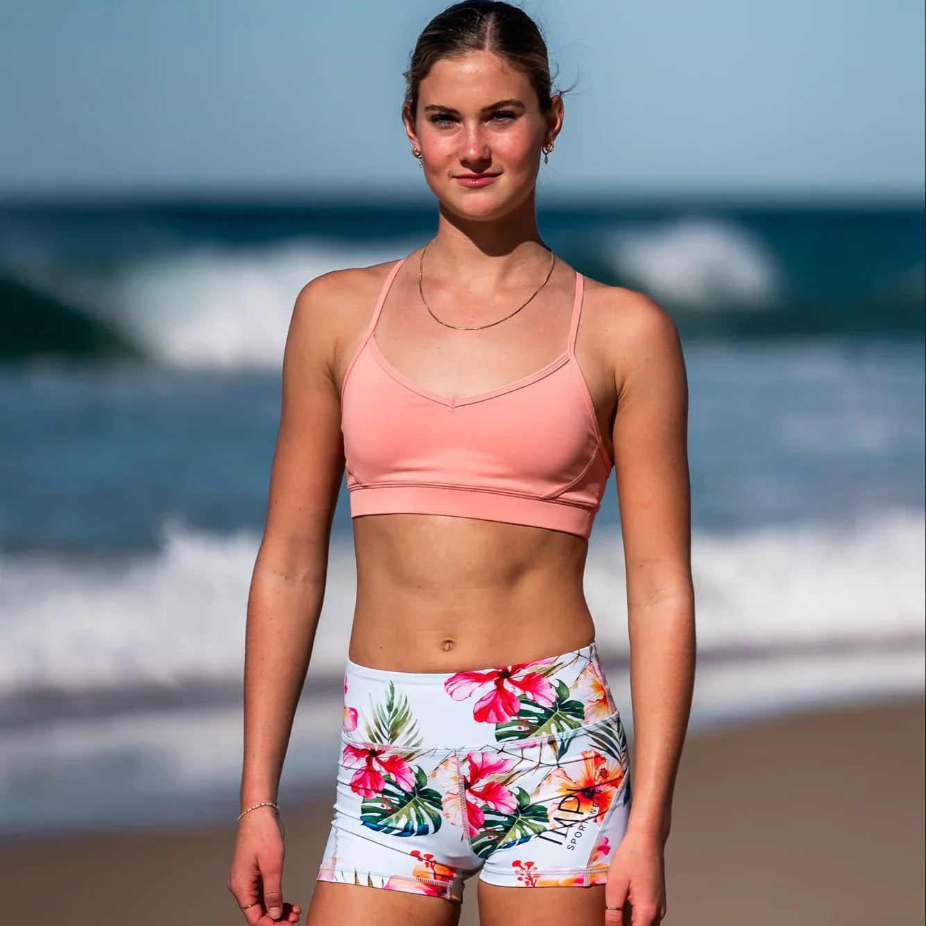 IMPI High Waist Bike Shorts - Maui - Image 6