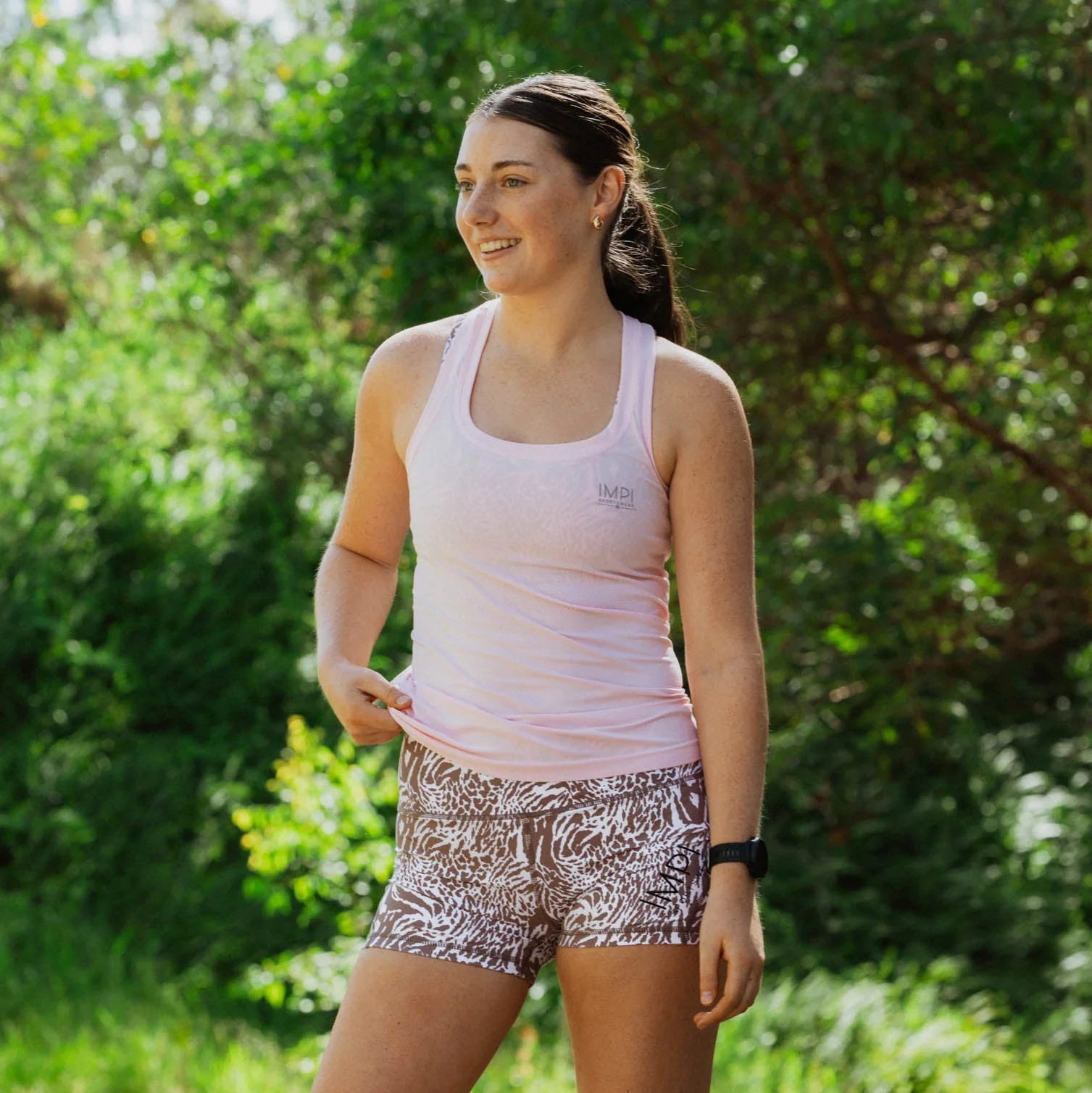 IMPI High Waist Bike Shorts - Natural Minx - Image 7