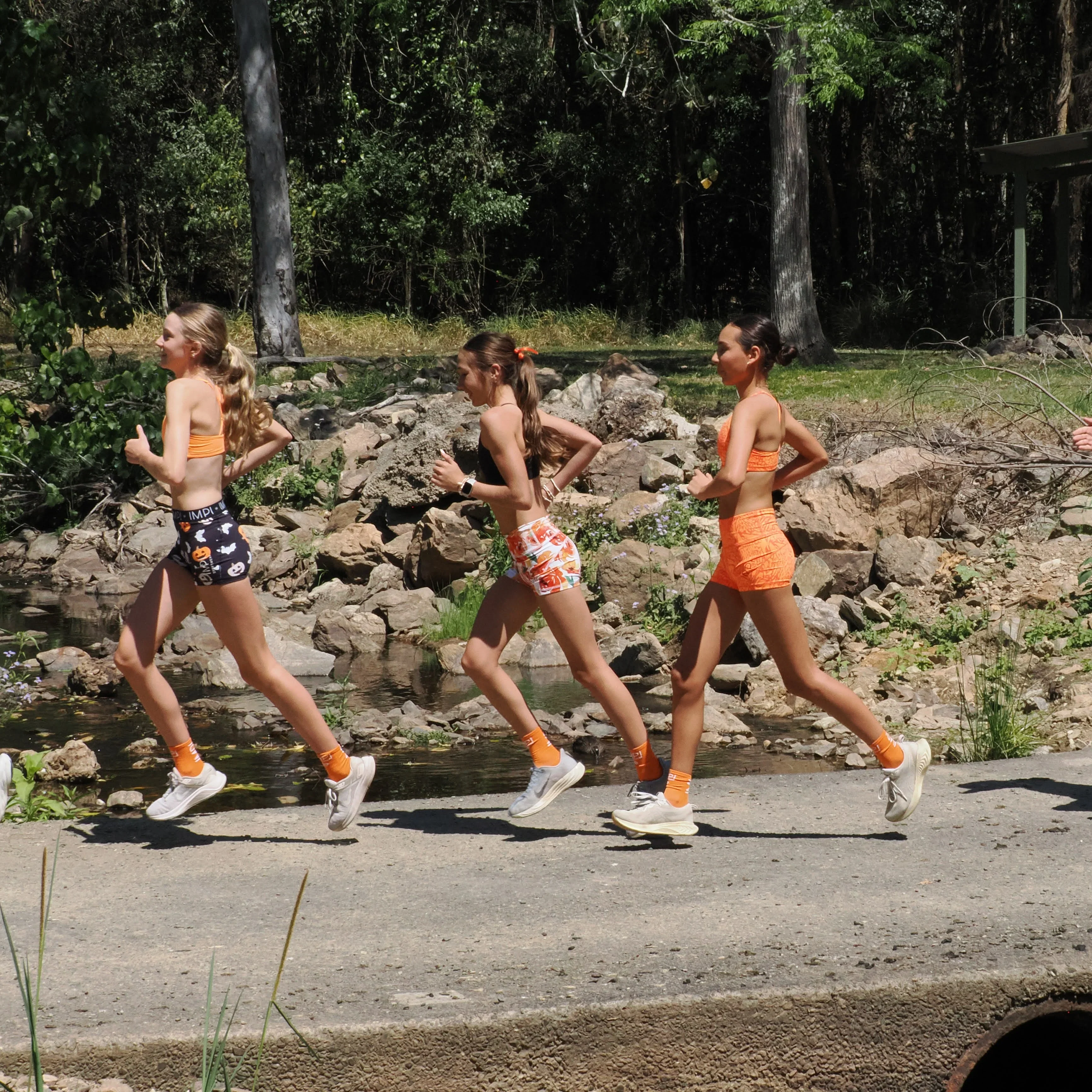 IMPI High Waist Bike Shorts- Orange Minx - Image 6