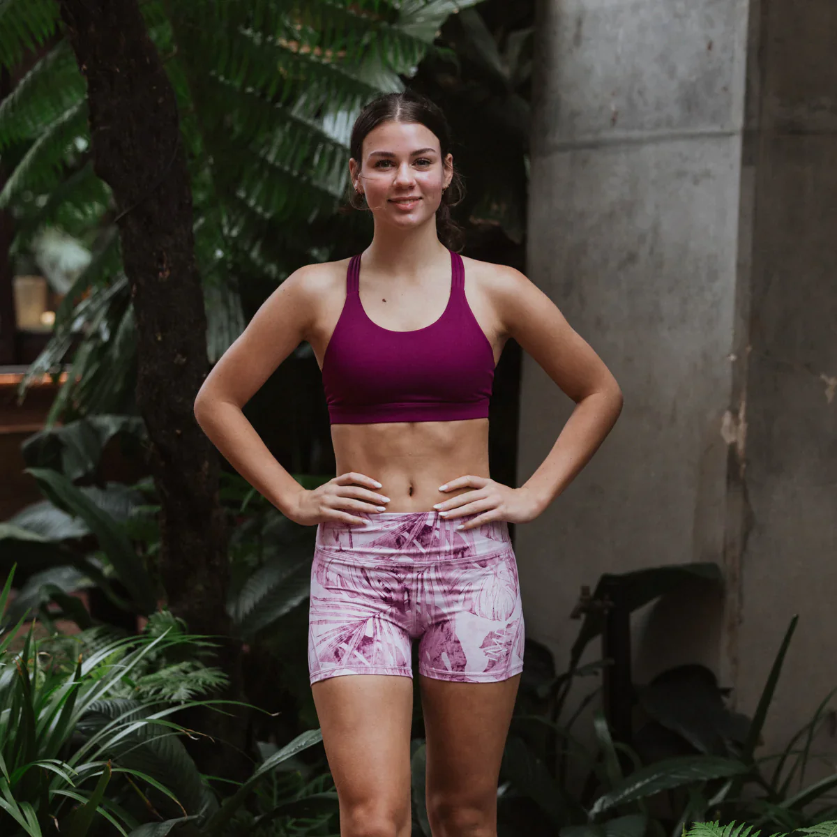 IMPI High Waist Bike Shorts - Retro Jungle - Image 9