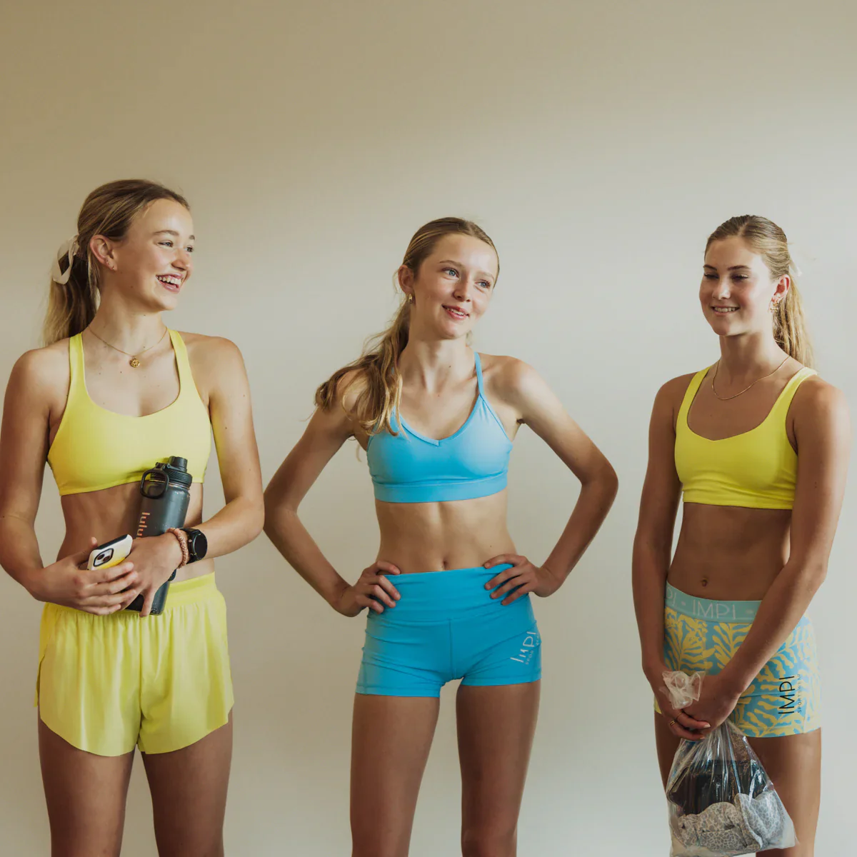 IMPI High Waist Bike Shorts - Sky Blue - Image 4
