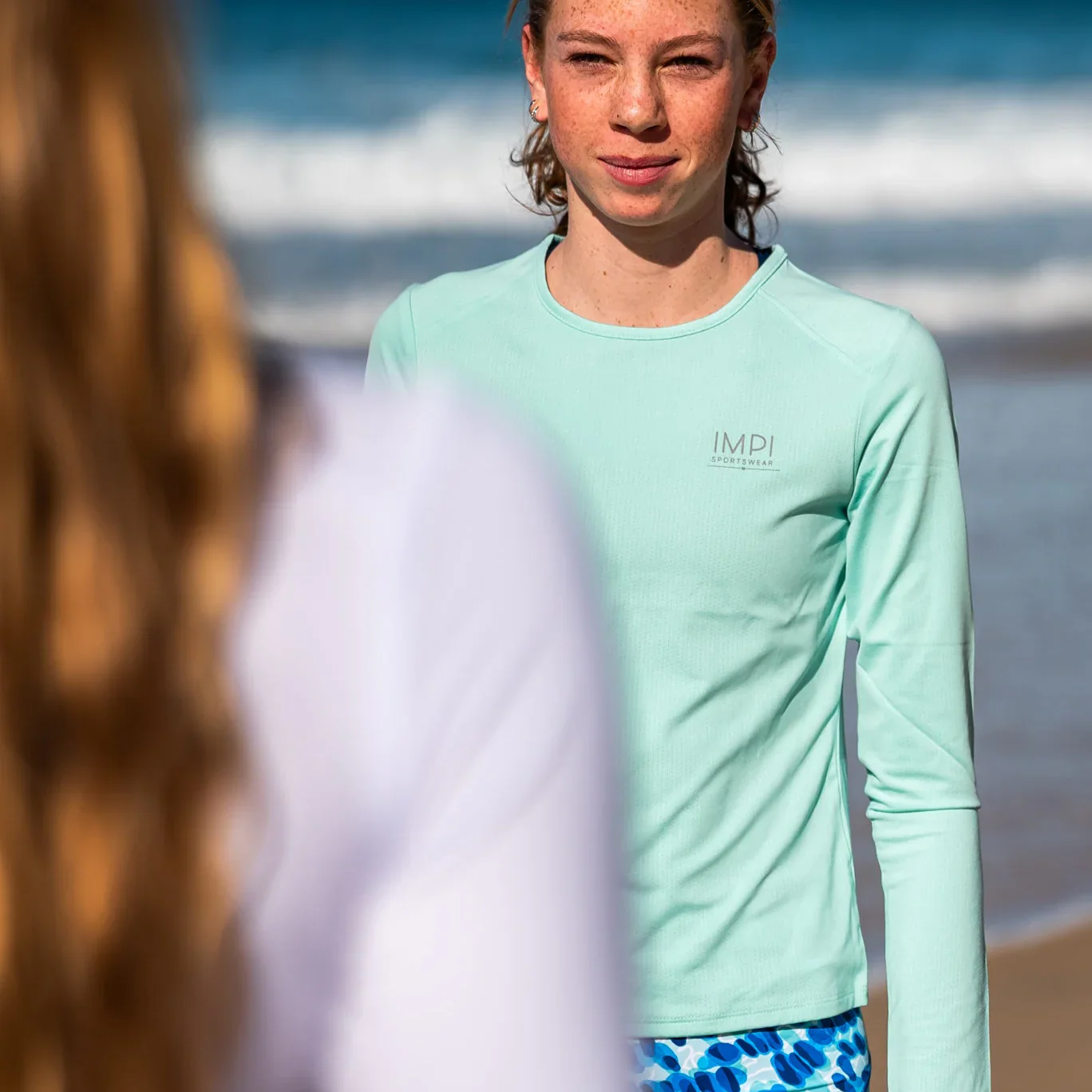 IMPI Long Sleeve Running Top - Aqua - Image 4