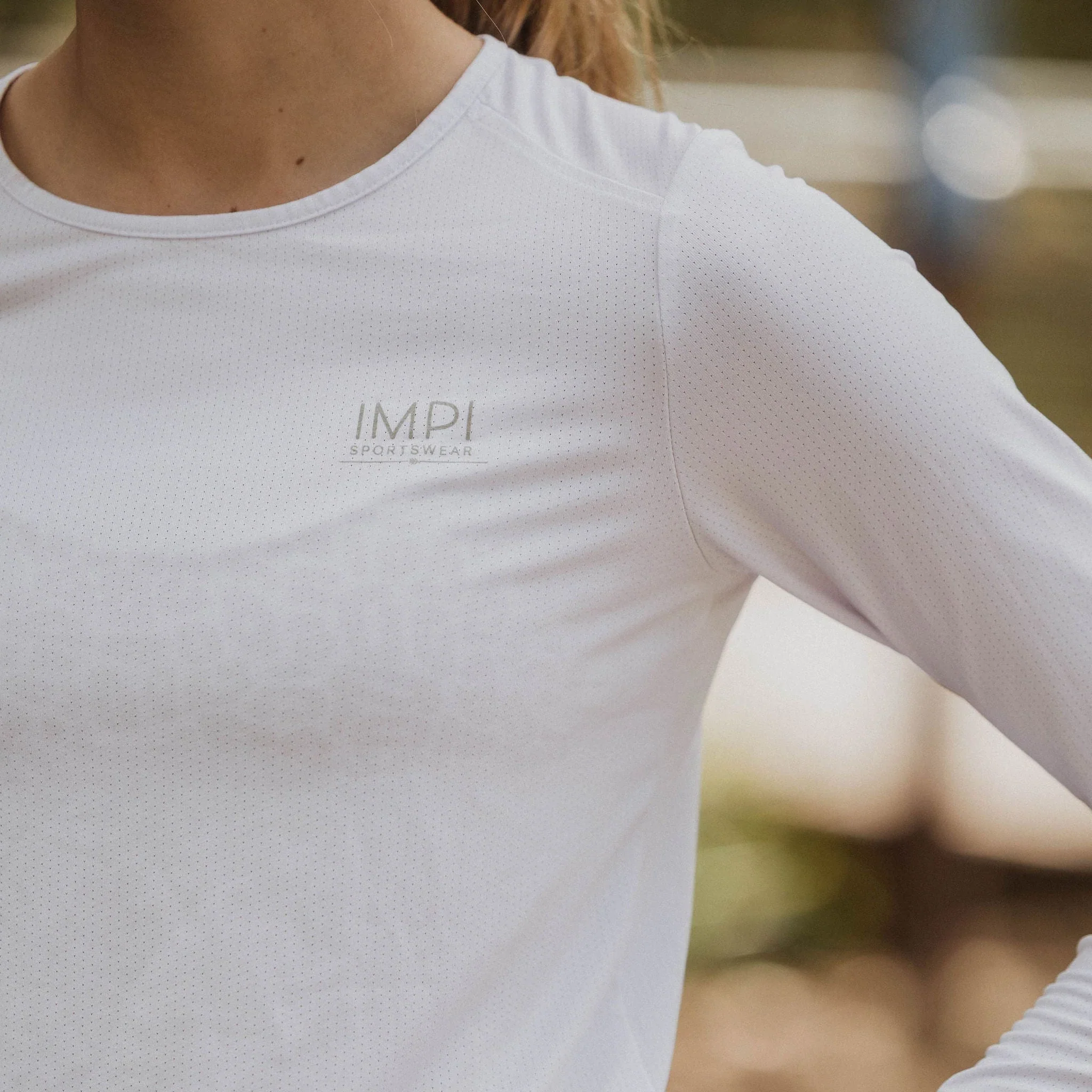 IMPI Long Sleeve Running Tee - White - Image 3