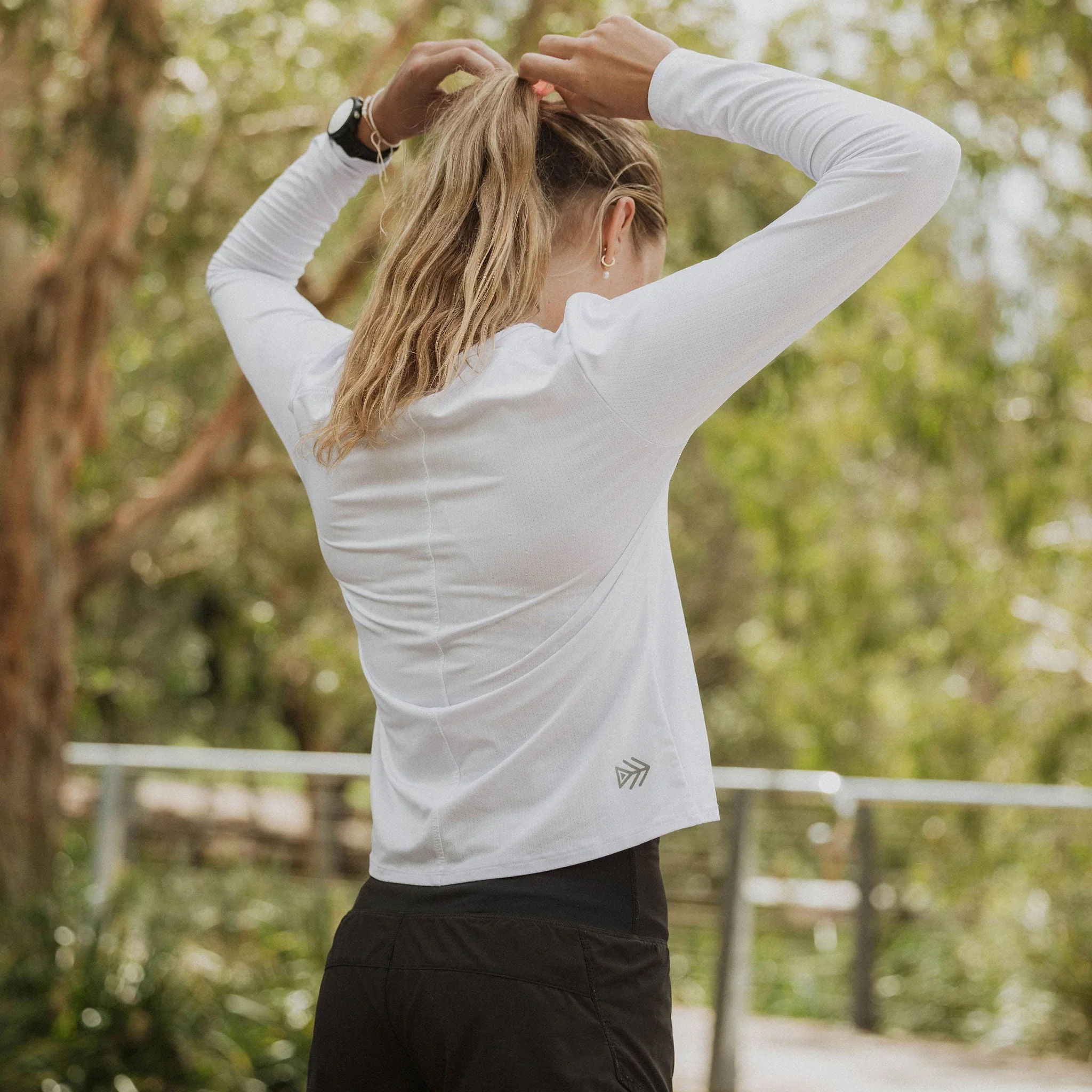 IMPI Long Sleeve Running Tee - White - Image 6