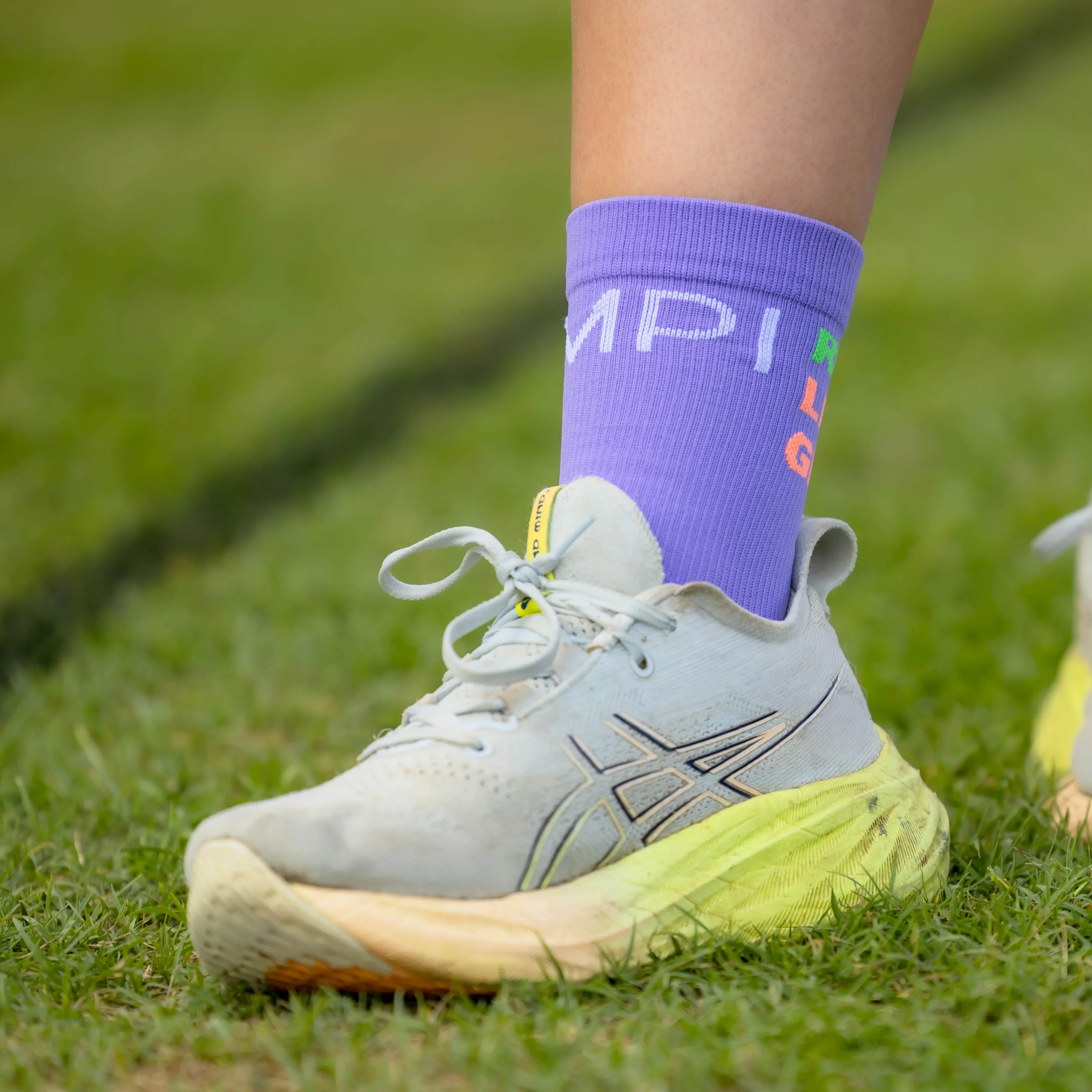 IMPI Longer Socks - Purple Run Like A Girl - Image 10
