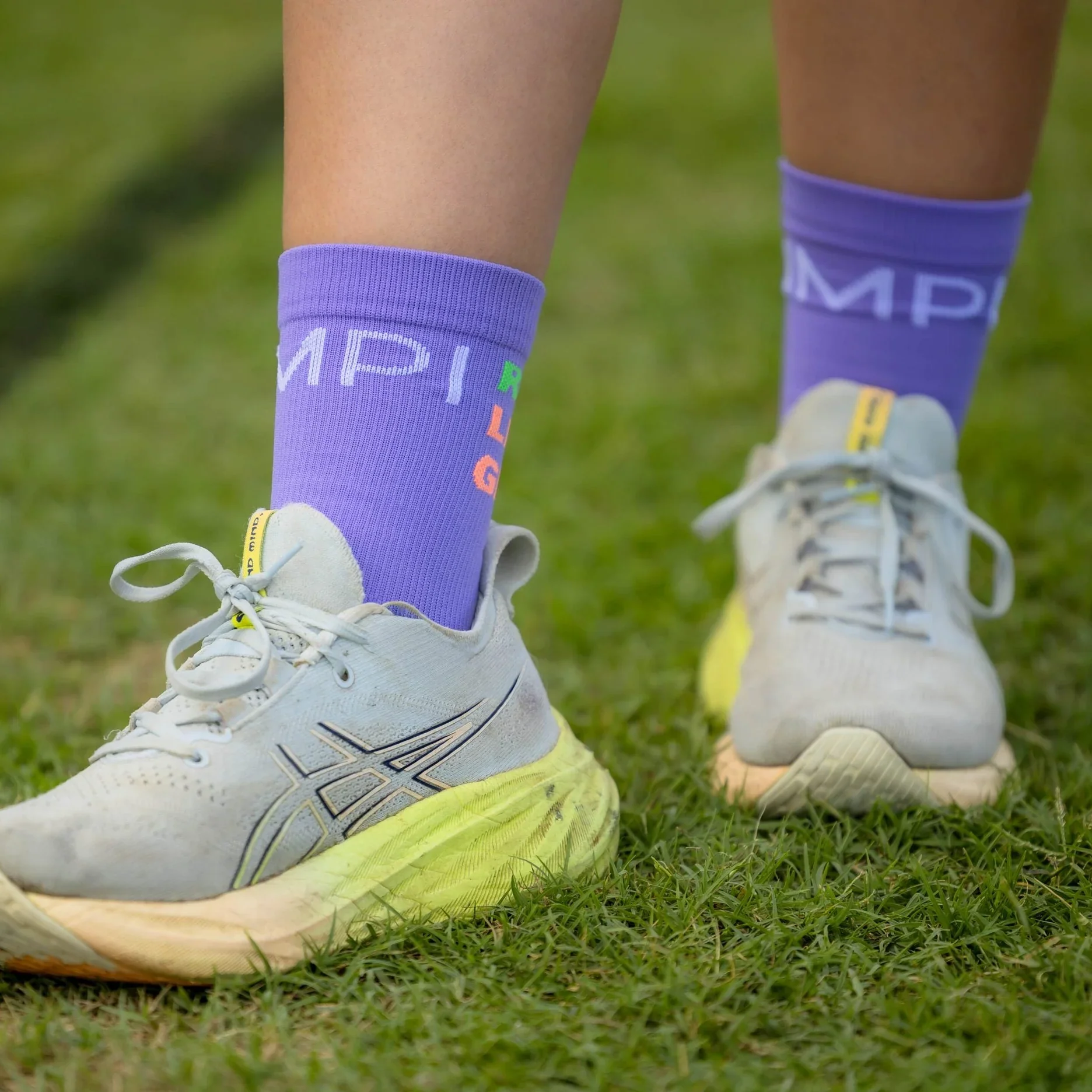 IMPI Longer Socks - Purple Run Like A Girl - Image 7