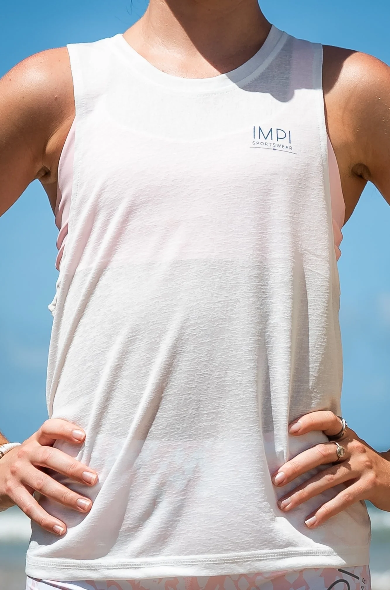 IMPI Open Back Running Singlet - White - Image 9
