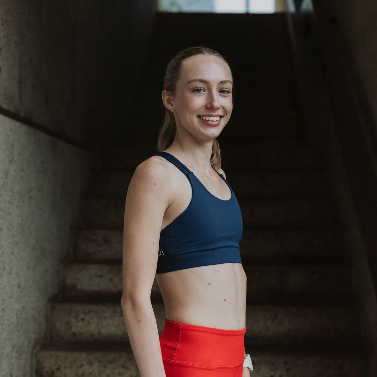 IMPI Running 6 Strap Bra Top - Navy - Image 9