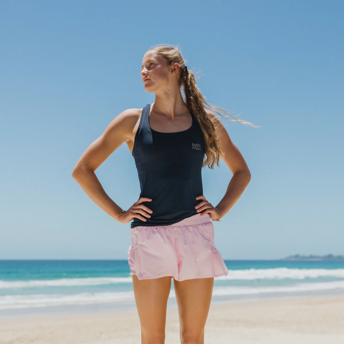 IMPI Seamless Running Singlet - Navy