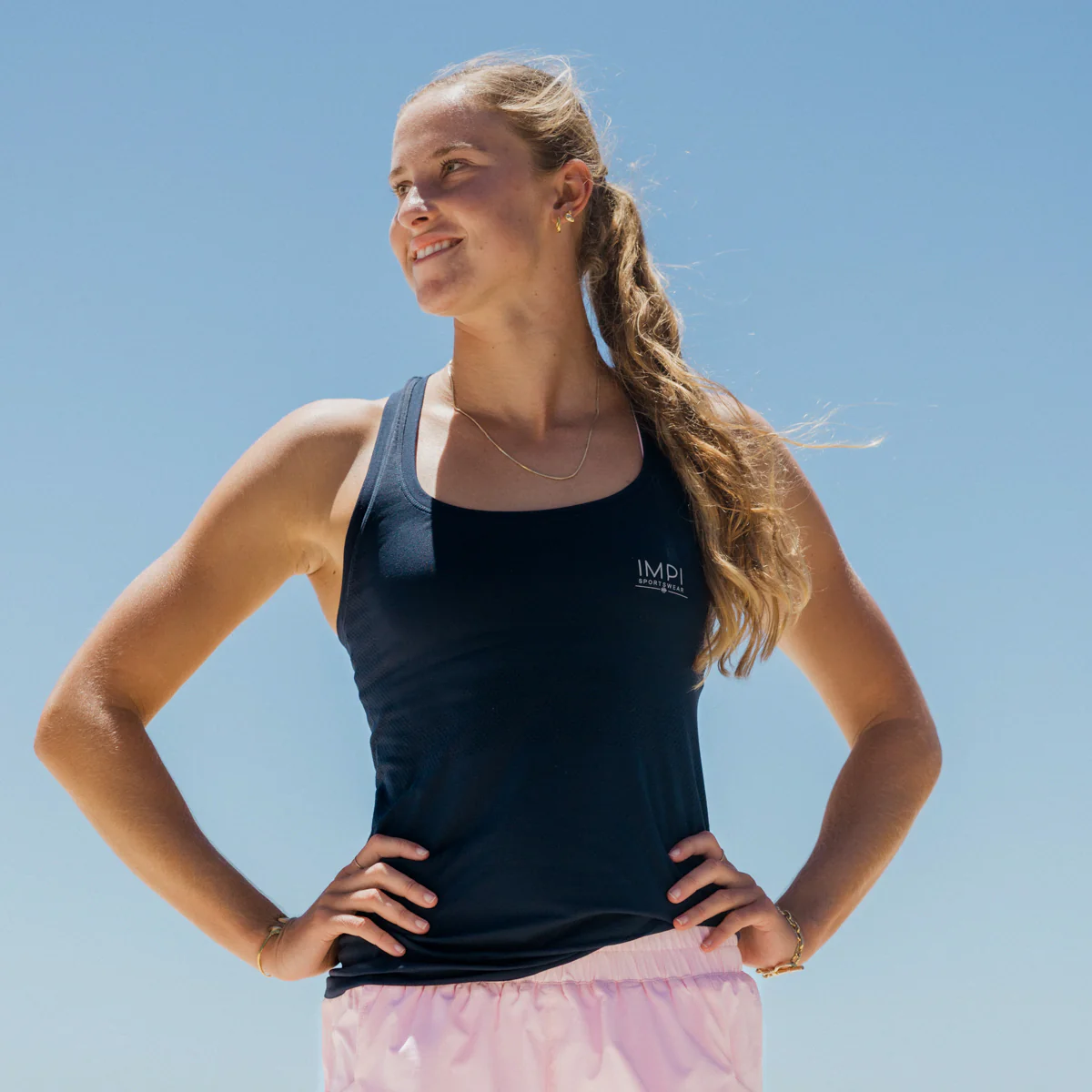 IMPI Seamless Running Singlet - Navy - Image 3