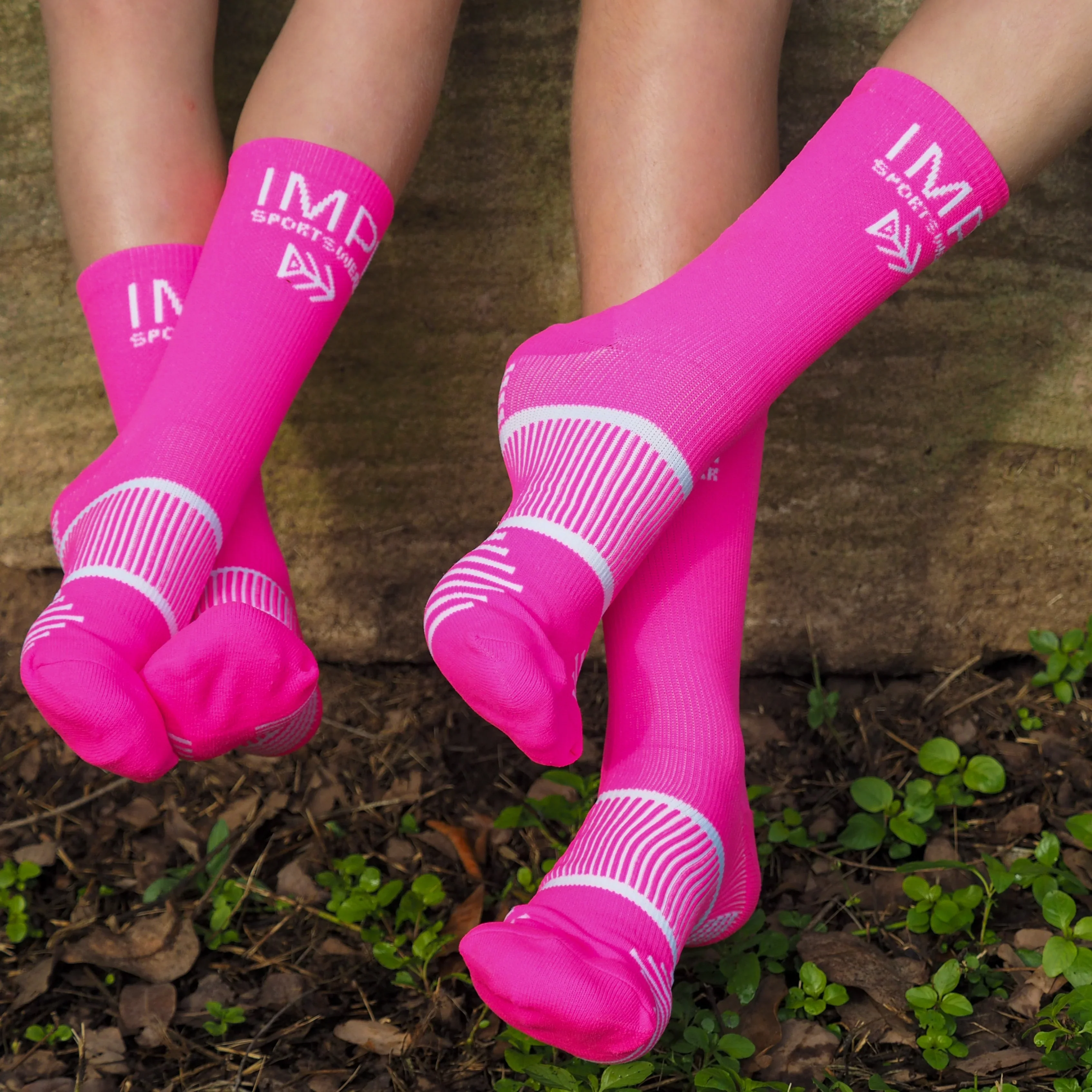 IMPI Socks - Hot Pink/White - Image 6