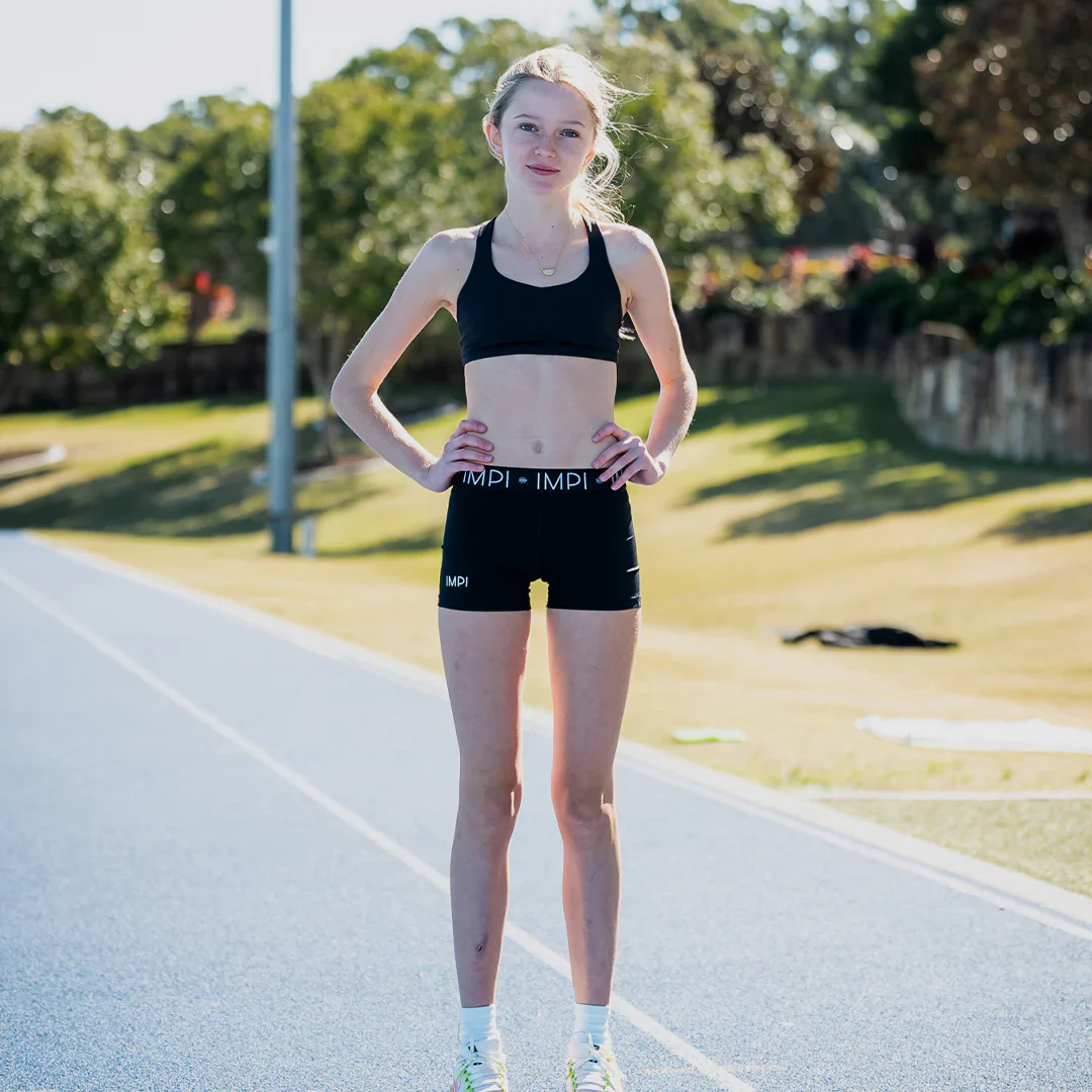 IMPI Strappy Girls Crop Top - Black - Image 5