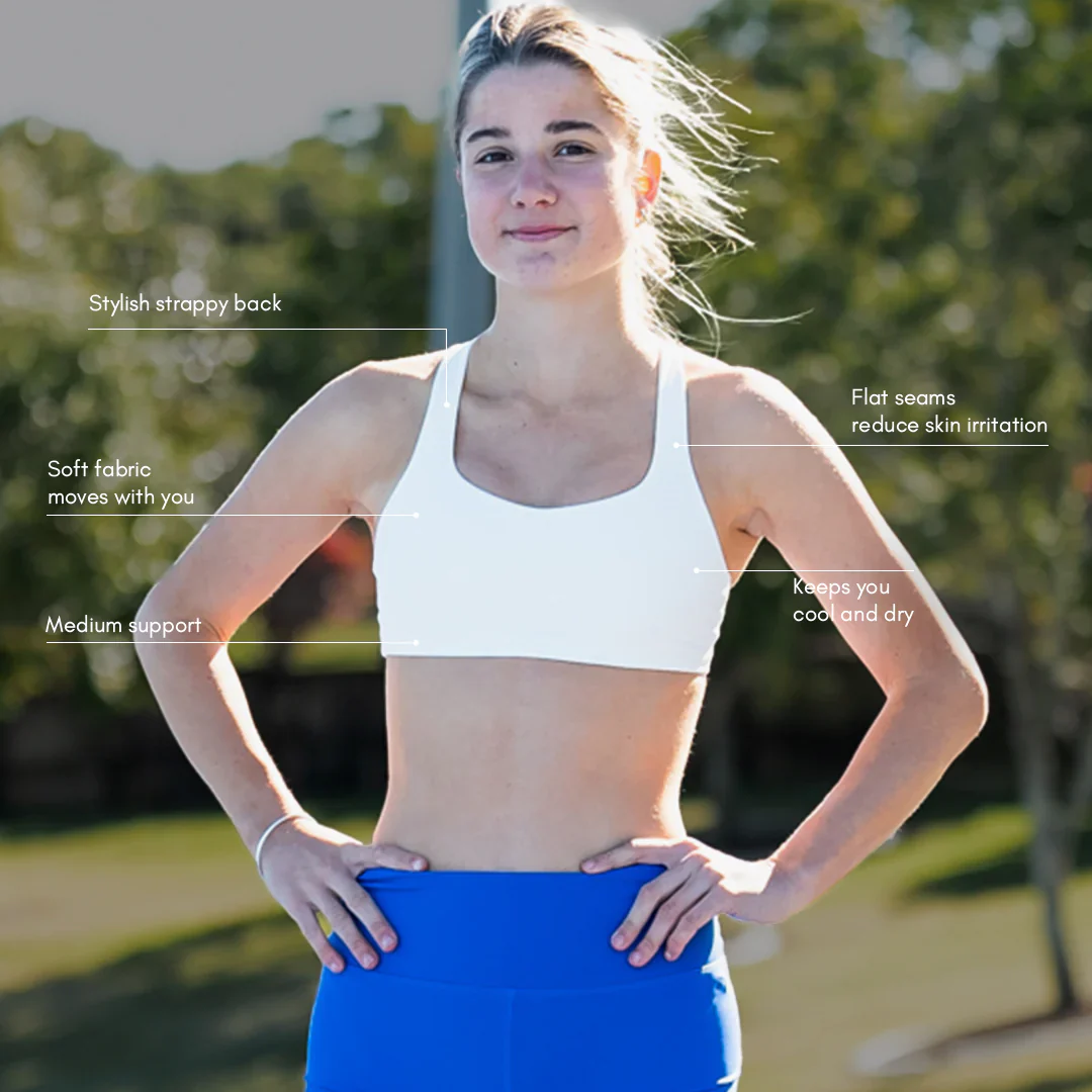 IMPI Strappy Girls Crop Top - Ivory White - Image 5