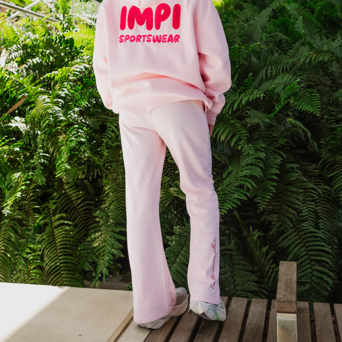IMPI Wide Leg Track Pant - Sorbet Pink - Image 6