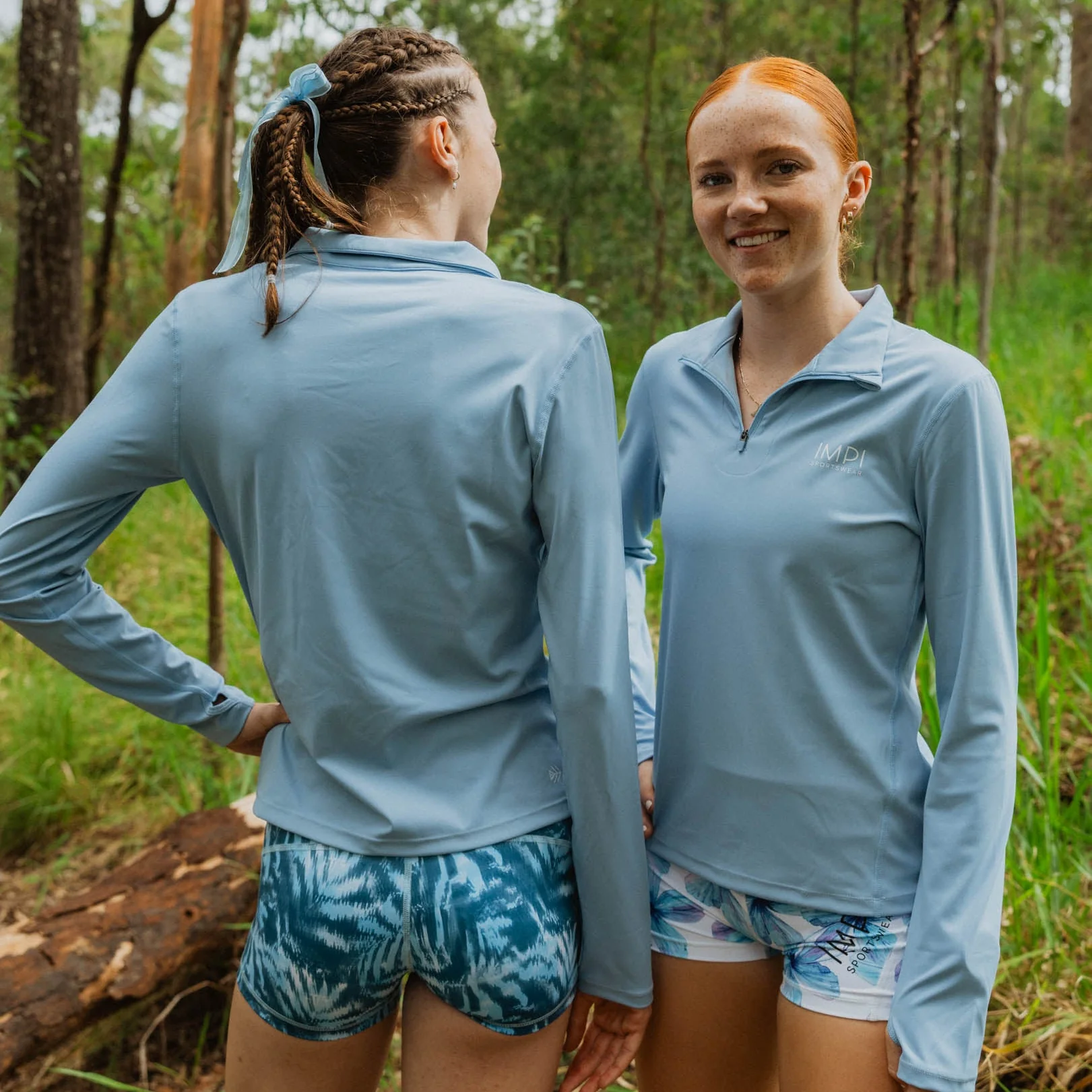 IMPI 1/4 Zip Running Top - Blue Zen - Image 9