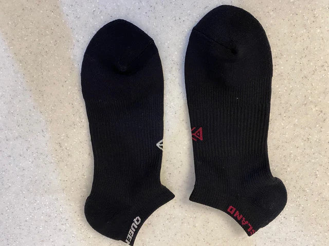 QLD Athletics - Black Ankle Socks - Image 2