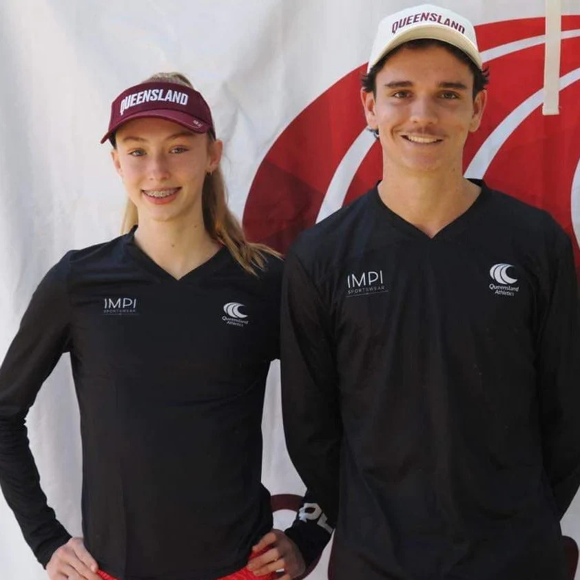 QLD Athletics - Ladies Black Long Sleeve Training Tee - Image 3